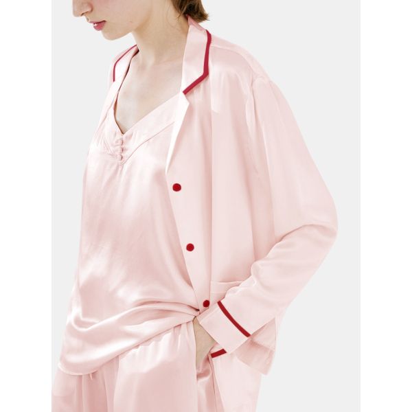 Valerie 3-Piece Silk Pajama and Camisole Set for women - Oshi.pk - Buy & Sell Online