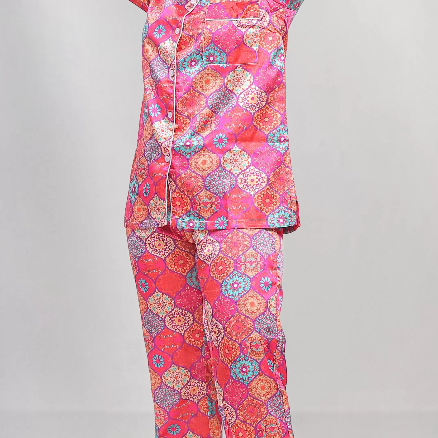 Valerie classic nightwear/sleepwear is designed for ultimate comfort and style. Our classic pajama set is updated in a smooth silky fabric. - Oshi.pk - Buy & Sell Online