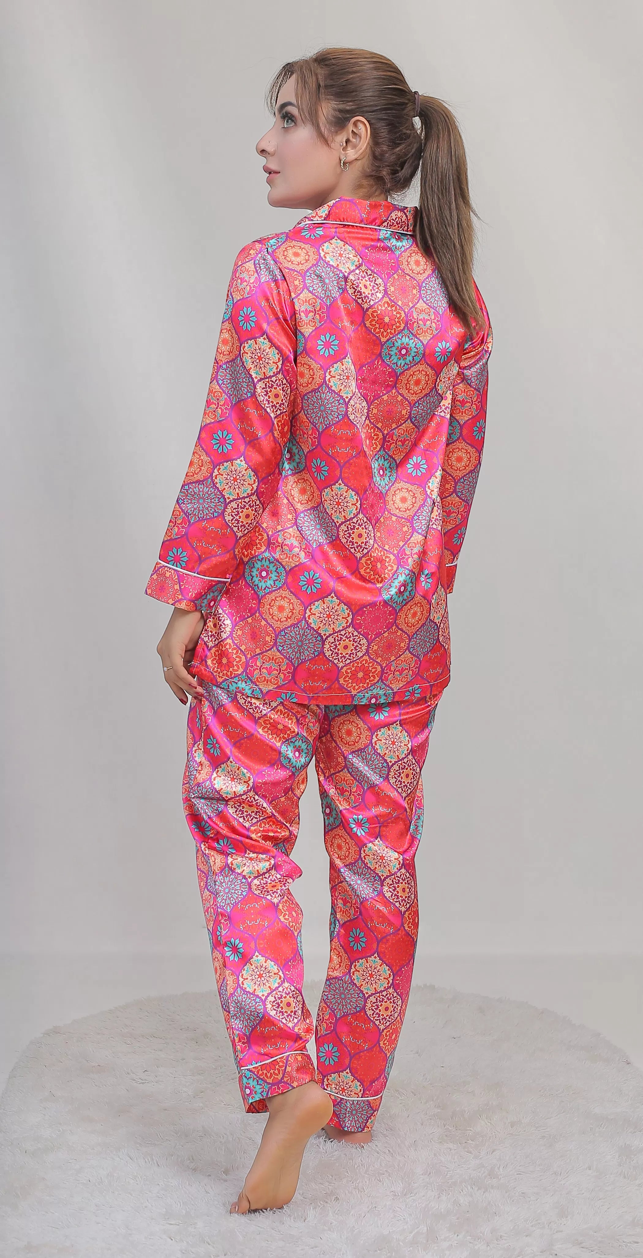 Valerie classic nightwear/sleepwear is designed for ultimate comfort and style. Our classic pajama set is updated in a smooth silky fabric. - Oshi.pk - Buy & Sell Online