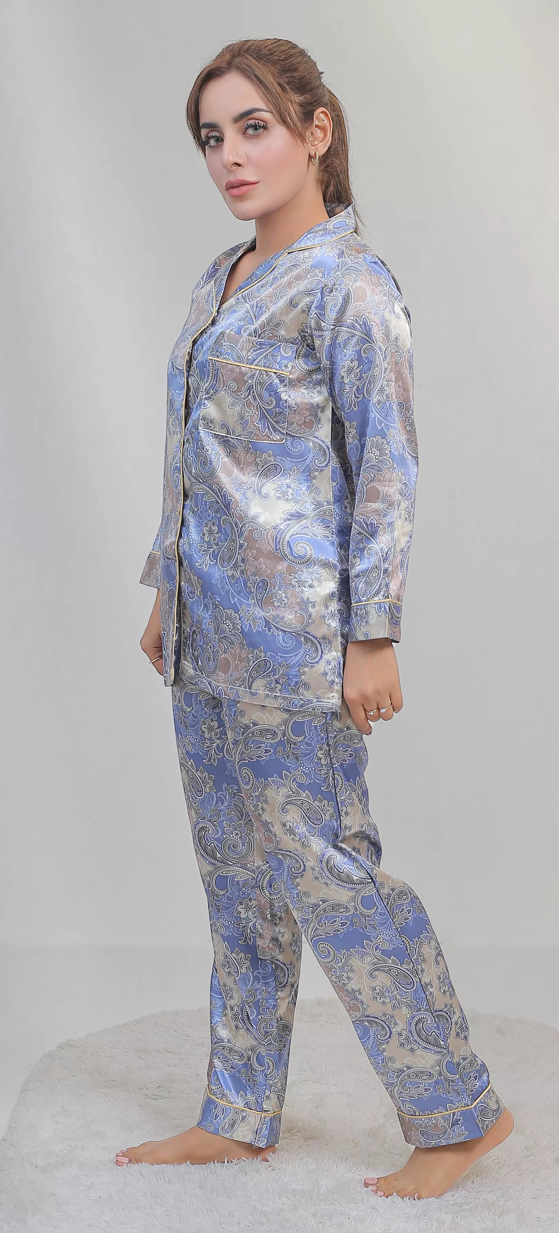 Valerie classic nightwear/sleepwear is designed for ultimate comfort and style. Our classic pajama set is updated in a smooth silky fabric. - Oshi.pk - Buy & Sell Online
