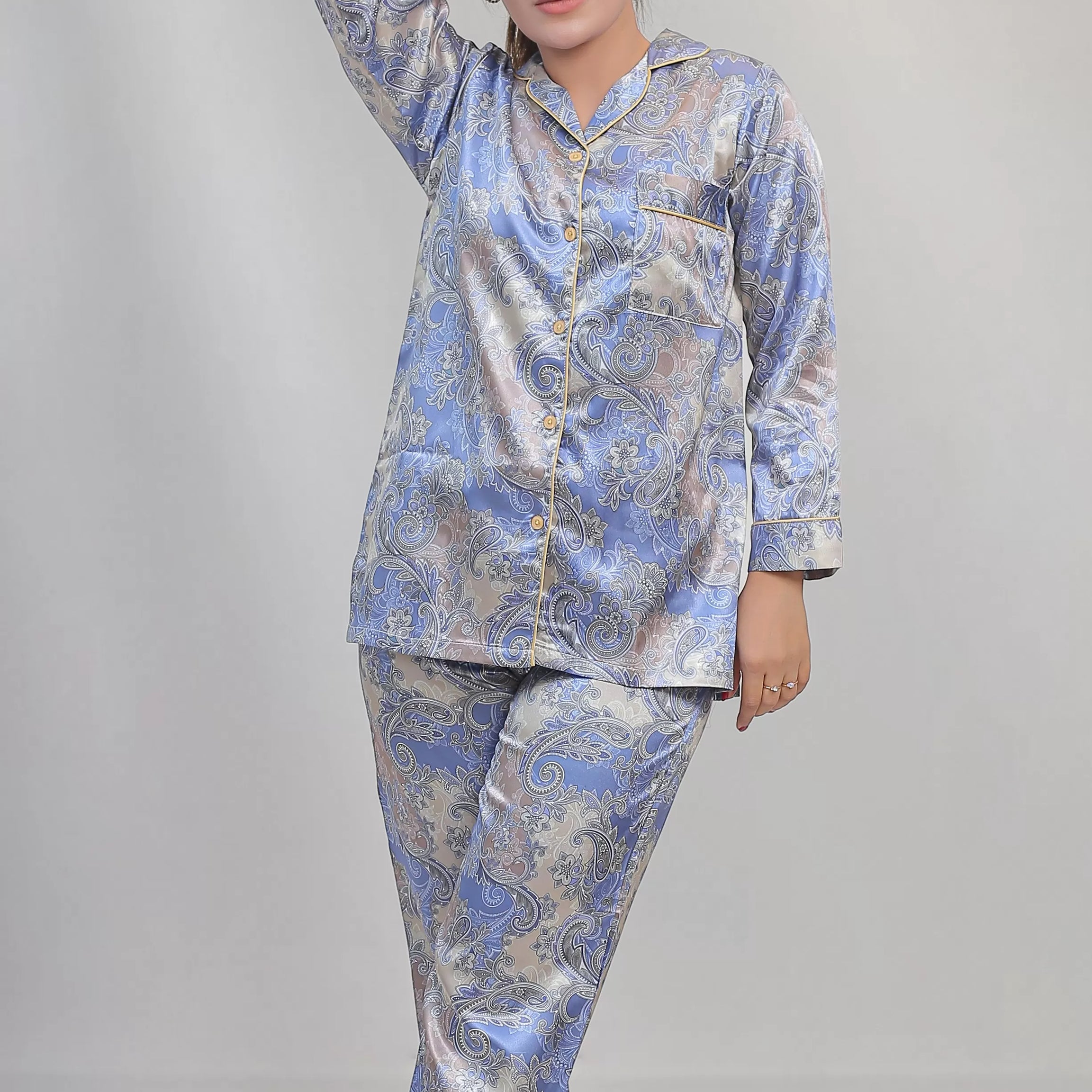 Valerie classic nightwear/sleepwear is designed for ultimate comfort and style. Our classic pajama set is updated in a smooth silky fabric. - Oshi.pk - Buy & Sell Online