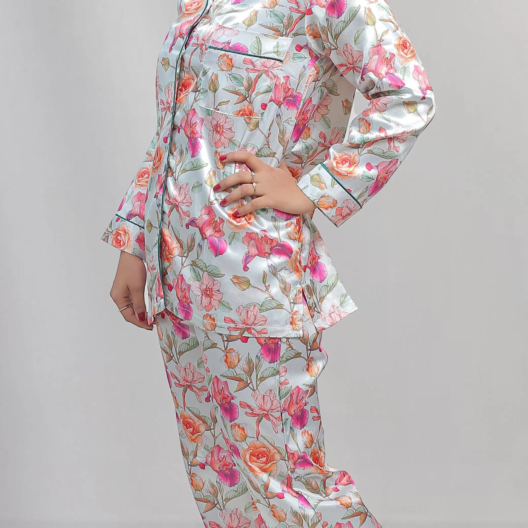 Valerie classic nightwear/sleepwear is designed for ultimate comfort and style. Our classic pajama set is updated in a smooth silky fabric. - Oshi.pk - Buy & Sell Online