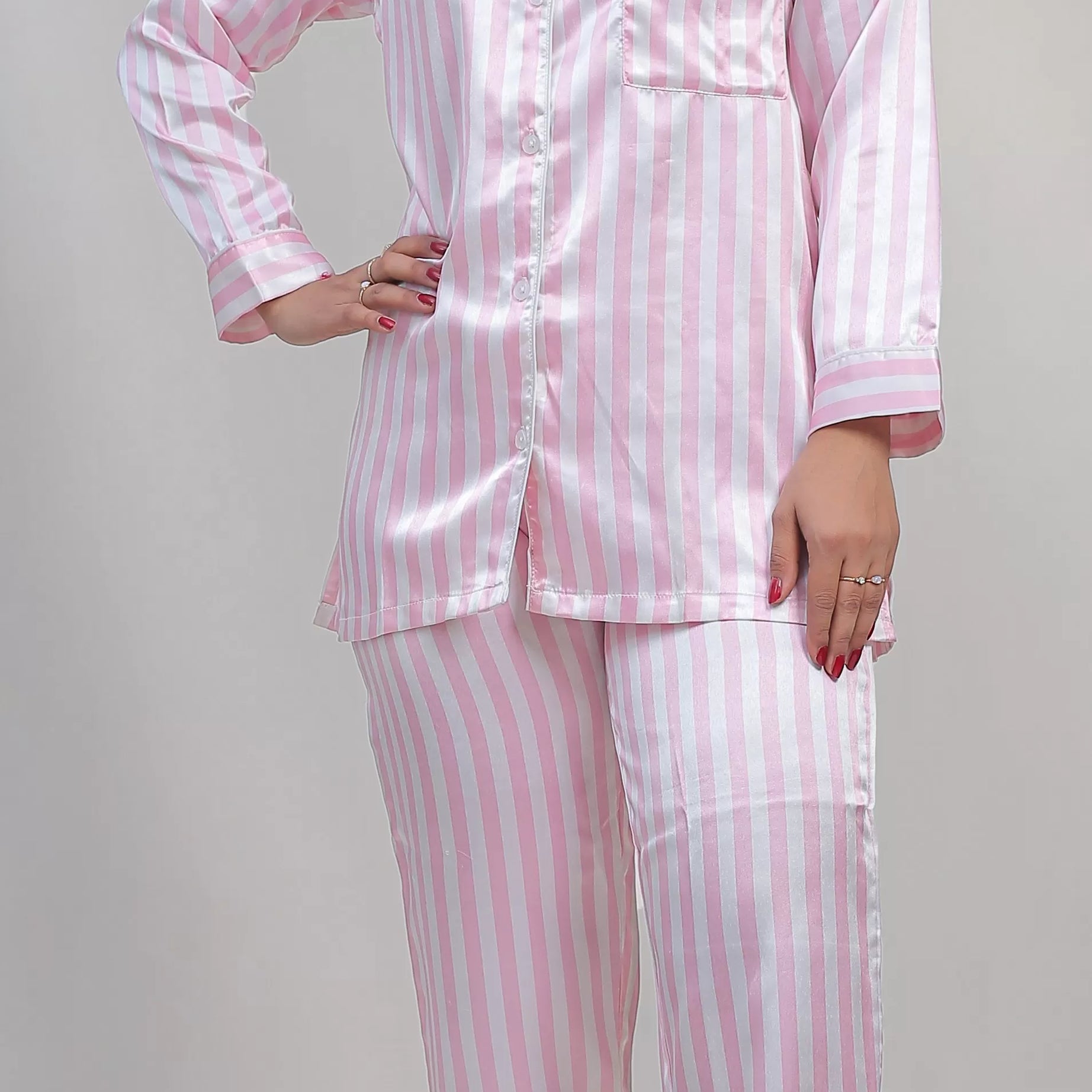 Valerie classic nightwear/sleepwear is designed for ultimate comfort and style. Our classic pajama set is updated in a smooth silky fabric. - Oshi.pk - Buy & Sell Online