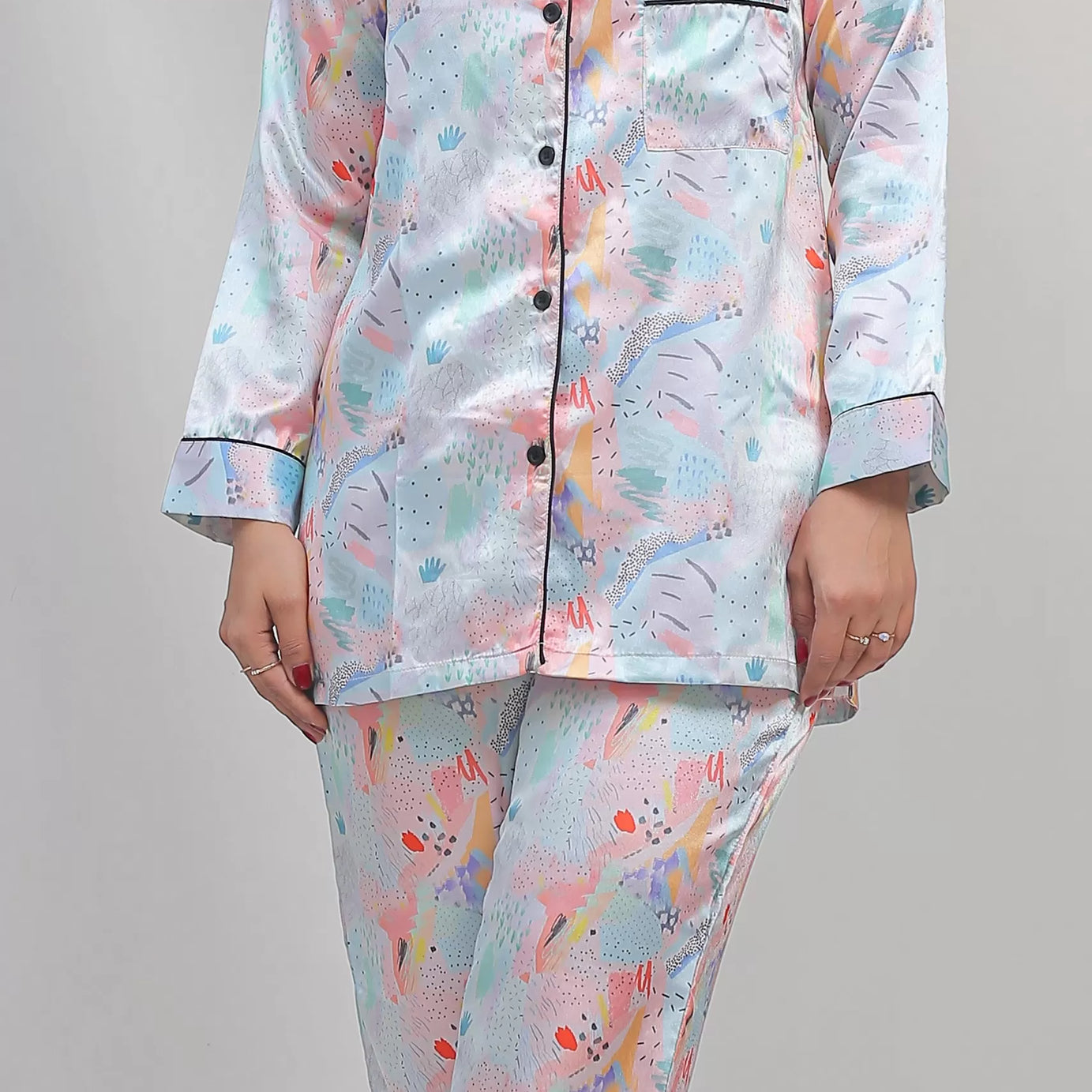 Valerie classic nightwear/sleepwear is designed for ultimate comfort and style. Our classic pajama set is updated in a smooth silky fabric - Oshi.pk - Buy & Sell Online