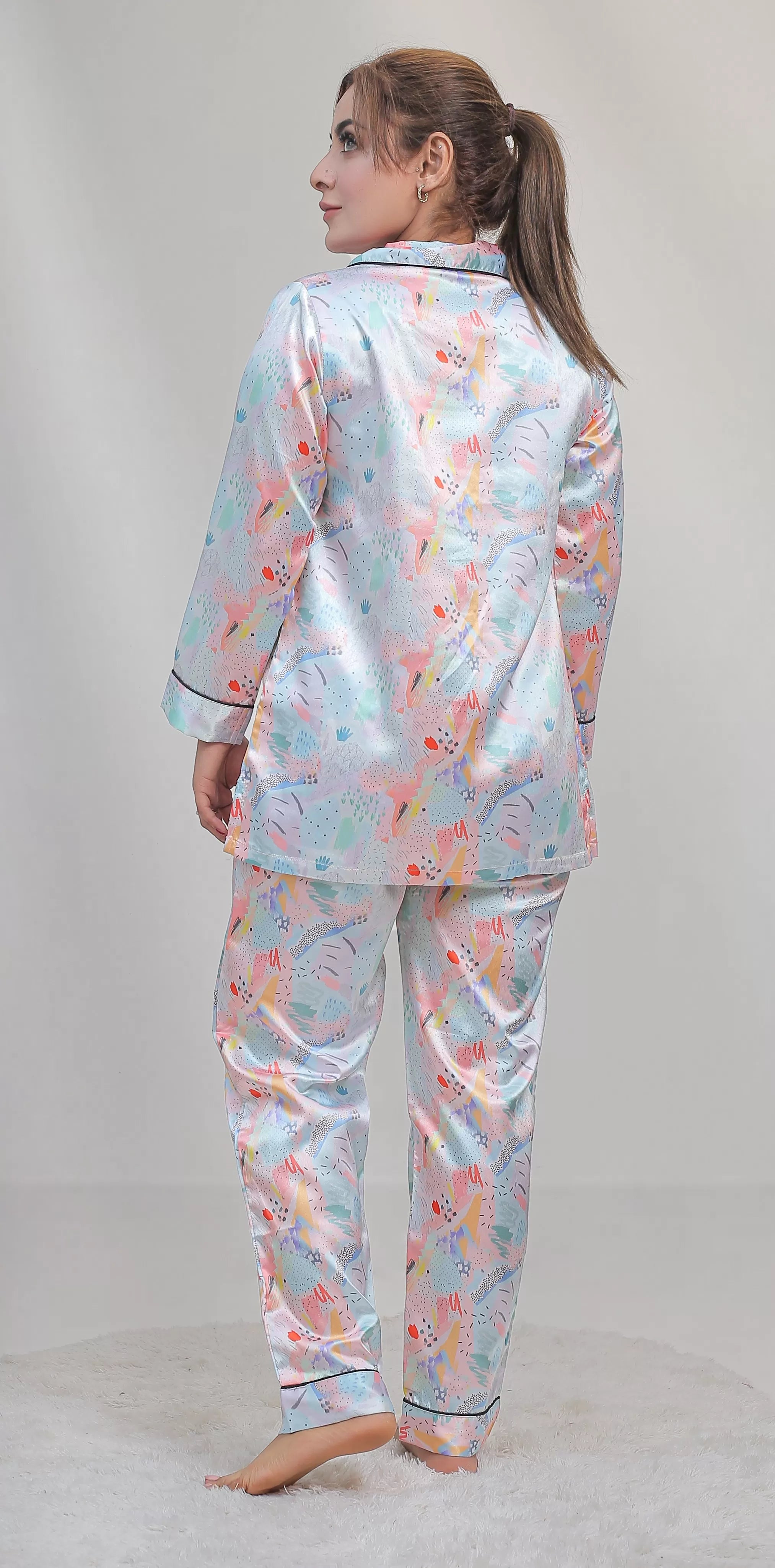 Valerie classic nightwear/sleepwear is designed for ultimate comfort and style. Our classic pajama set is updated in a smooth silky fabric - Oshi.pk - Buy & Sell Online