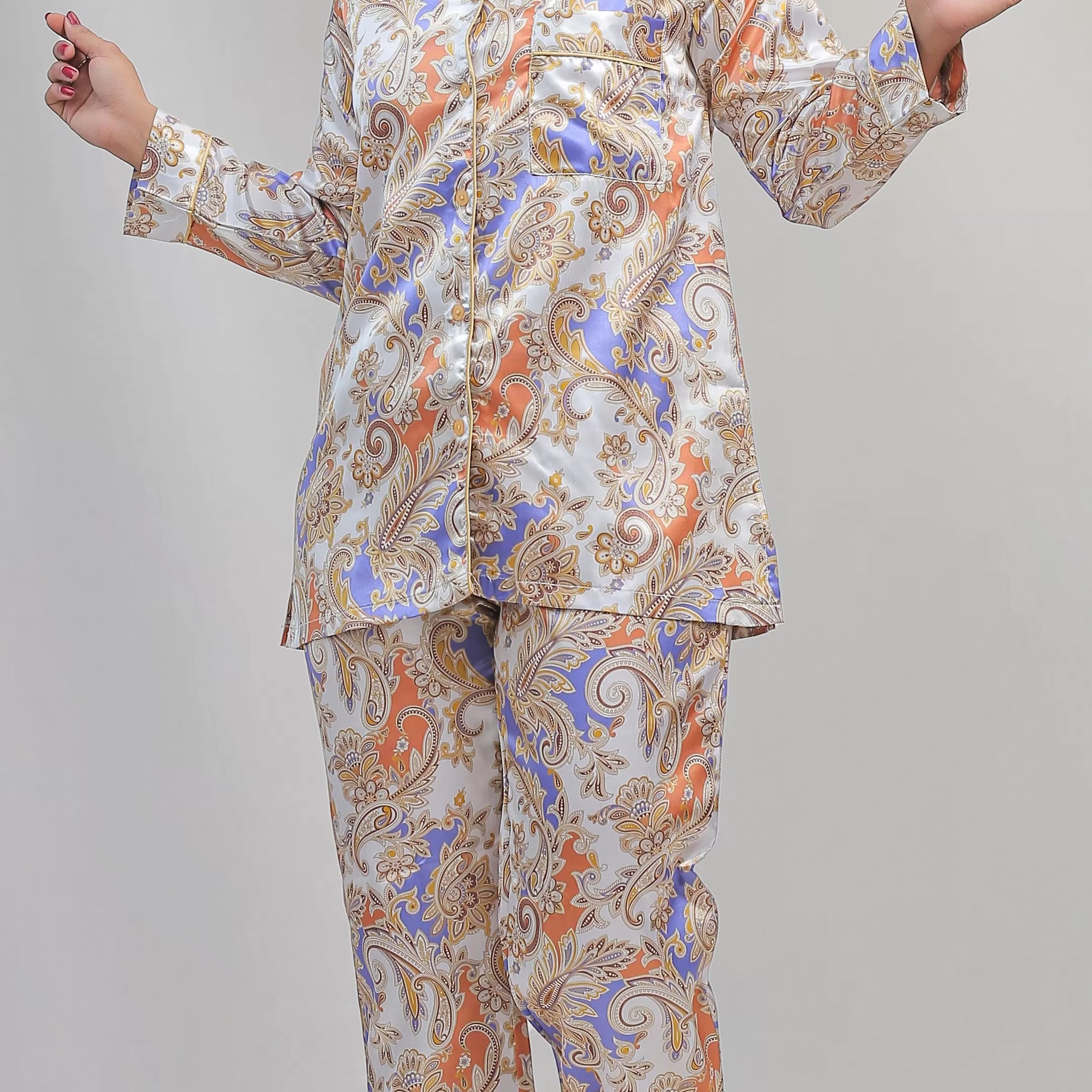 Valerie classic nightwear/sleepwear is designed for ultimate comfort and style. Our classic pajama set is updated in a smooth silky fabric - Oshi.pk - Buy & Sell Online