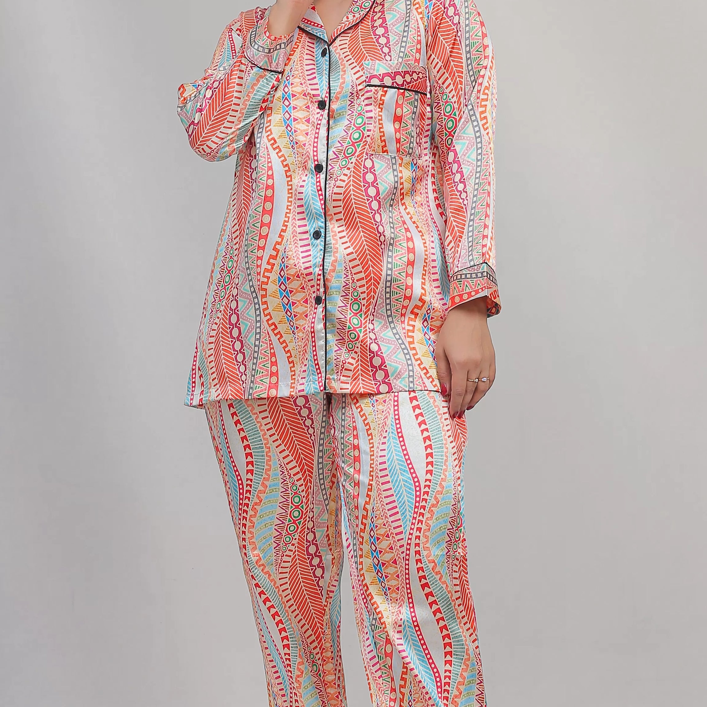 Valerie classic nightwear/sleepwear is designed for ultimate comfort and style. Our classic pajama set is updated in a smooth silky fabric - Oshi.pk - Buy & Sell Online