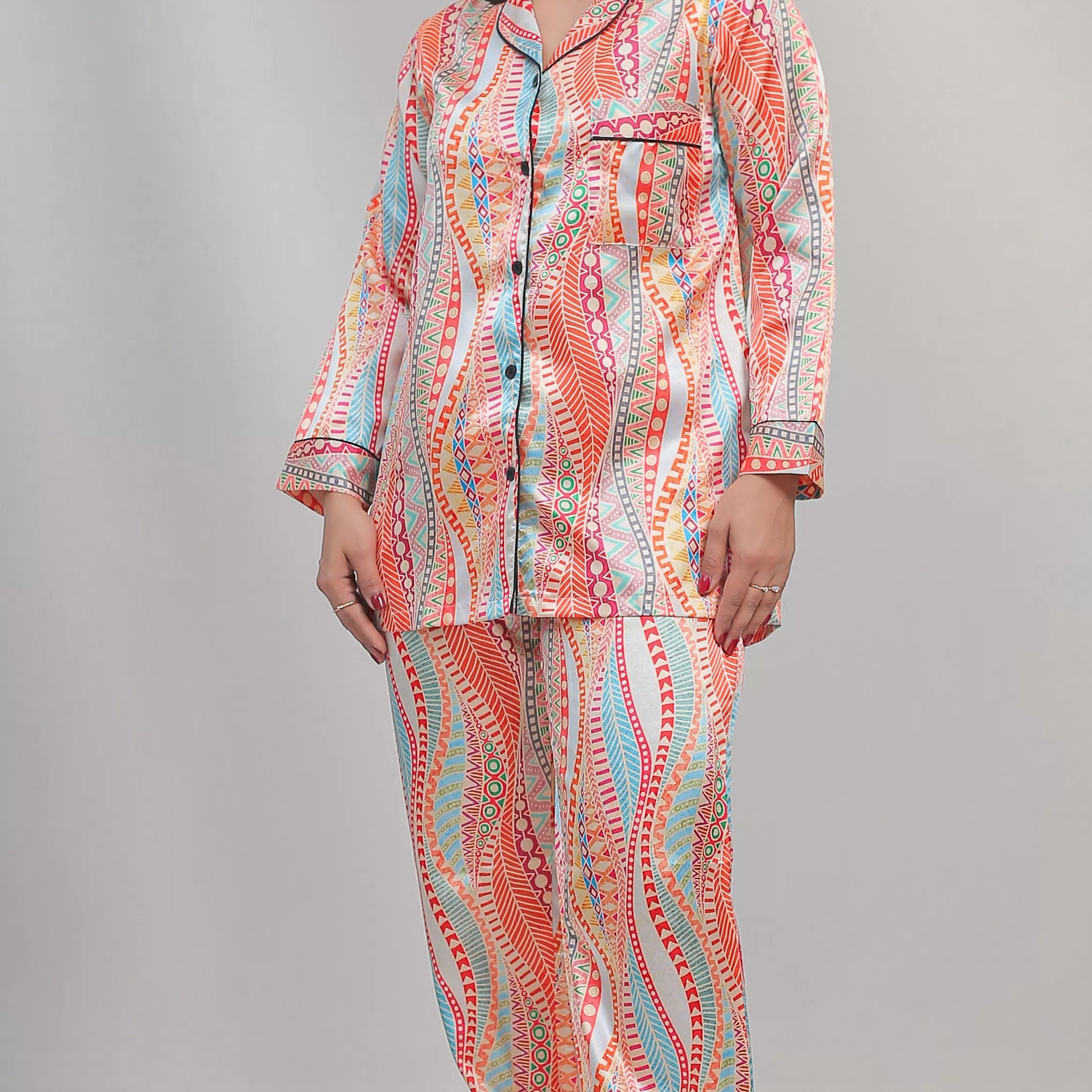 Valerie classic nightwear/sleepwear is designed for ultimate comfort and style. Our classic pajama set is updated in a smooth silky fabric - Oshi.pk - Buy & Sell Online