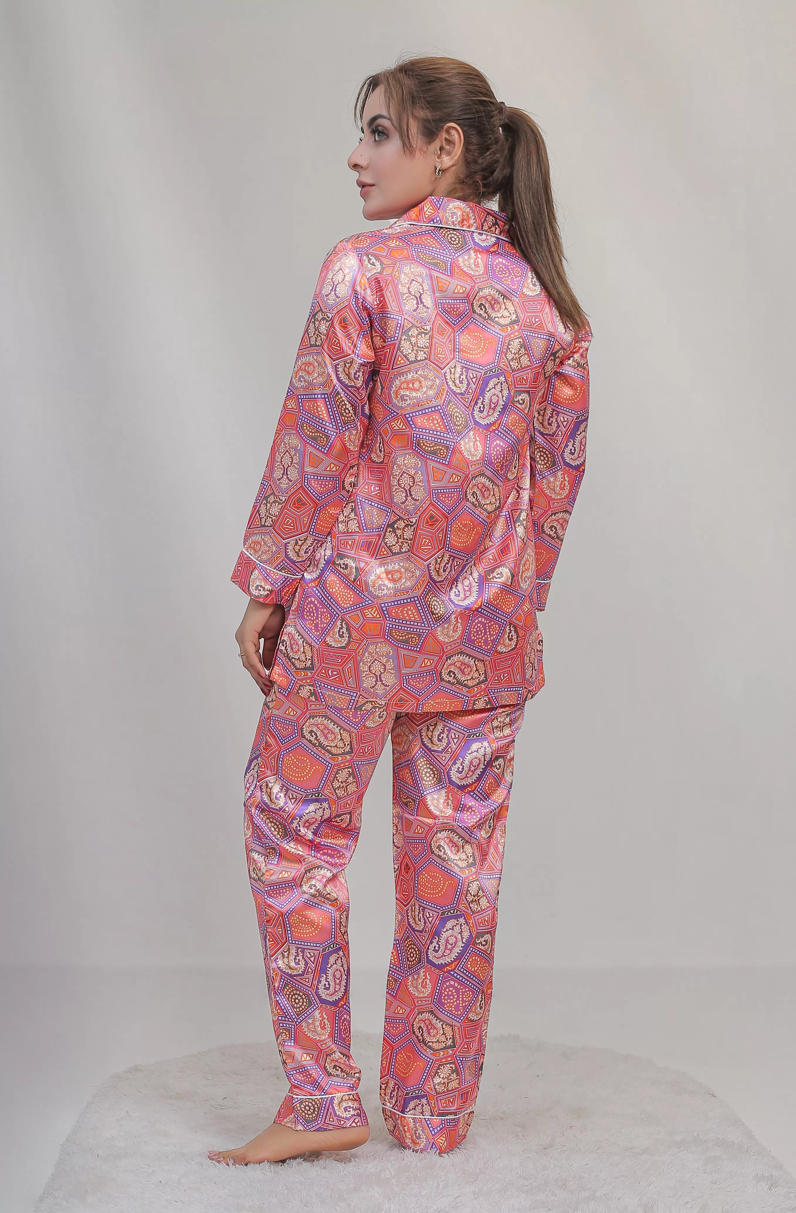 Valerie classic nightwear/sleepwear is designed for ultimate comfort and style. Our classic pajama set is updated in a smooth silky fabric - Oshi.pk - Buy & Sell Online