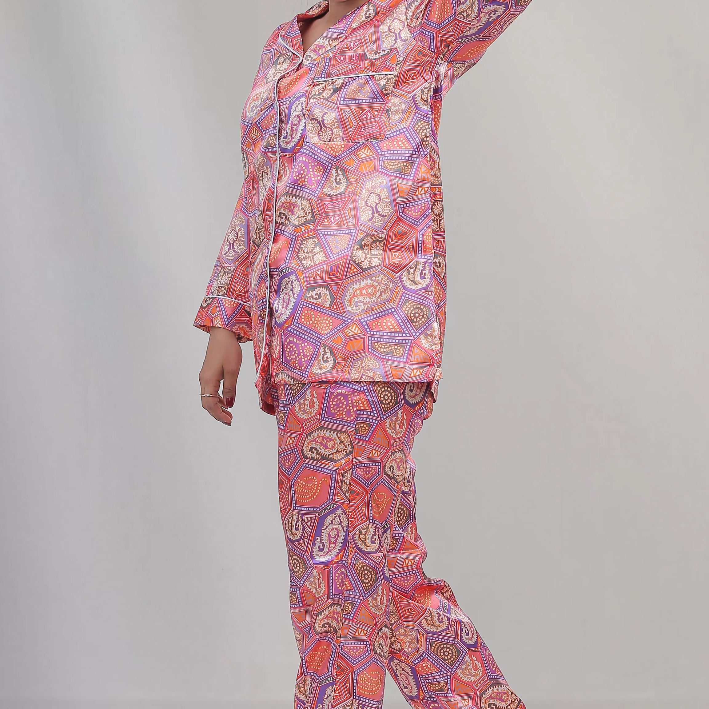 Valerie classic nightwear/sleepwear is designed for ultimate comfort and style. Our classic pajama set is updated in a smooth silky fabric - Oshi.pk - Buy & Sell Online