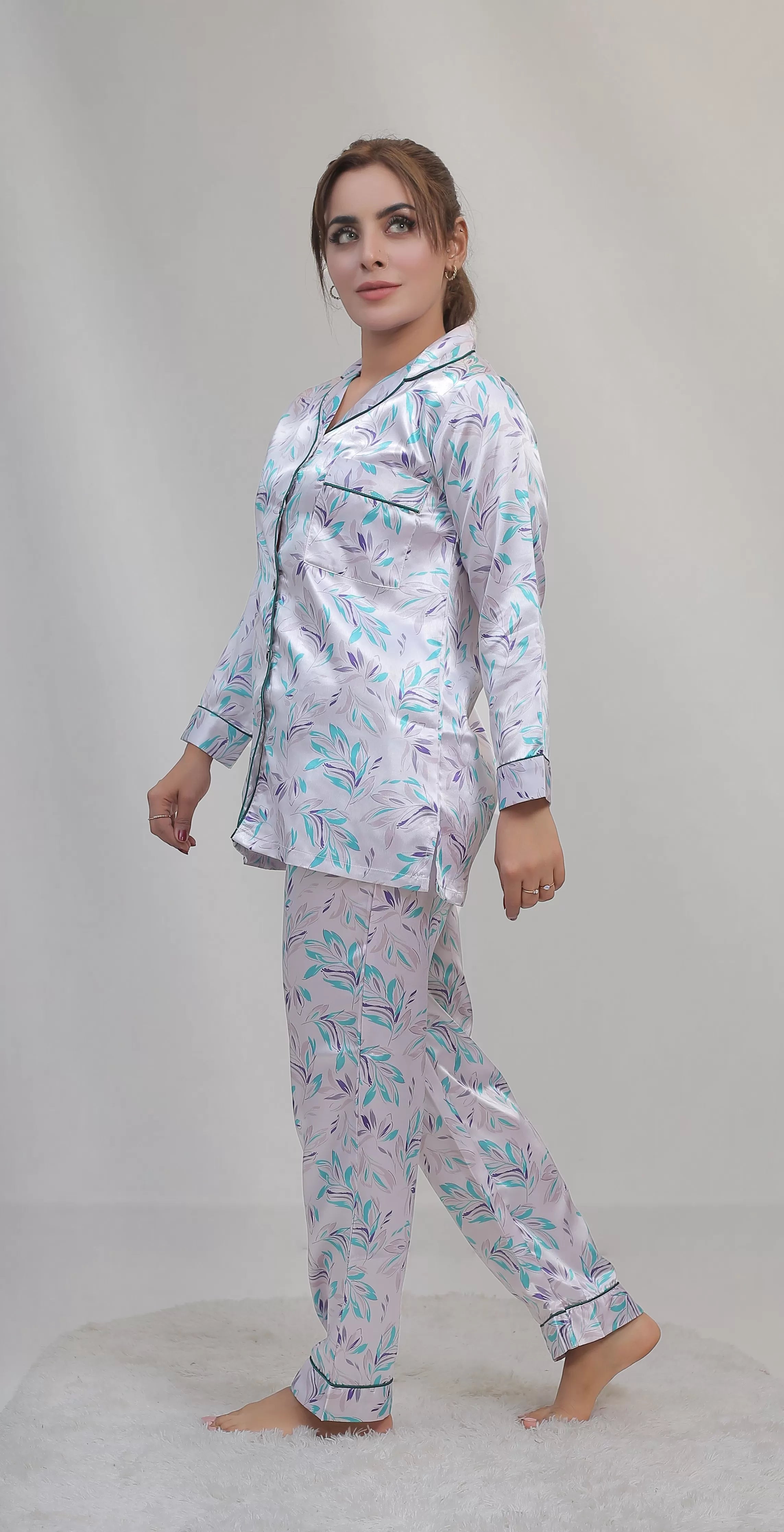 Valerie classic nightwear/sleepwear is designed for ultimate comfort and style. Our classic pajama set is updated in a smooth silky fabric - Oshi.pk - Buy & Sell Online