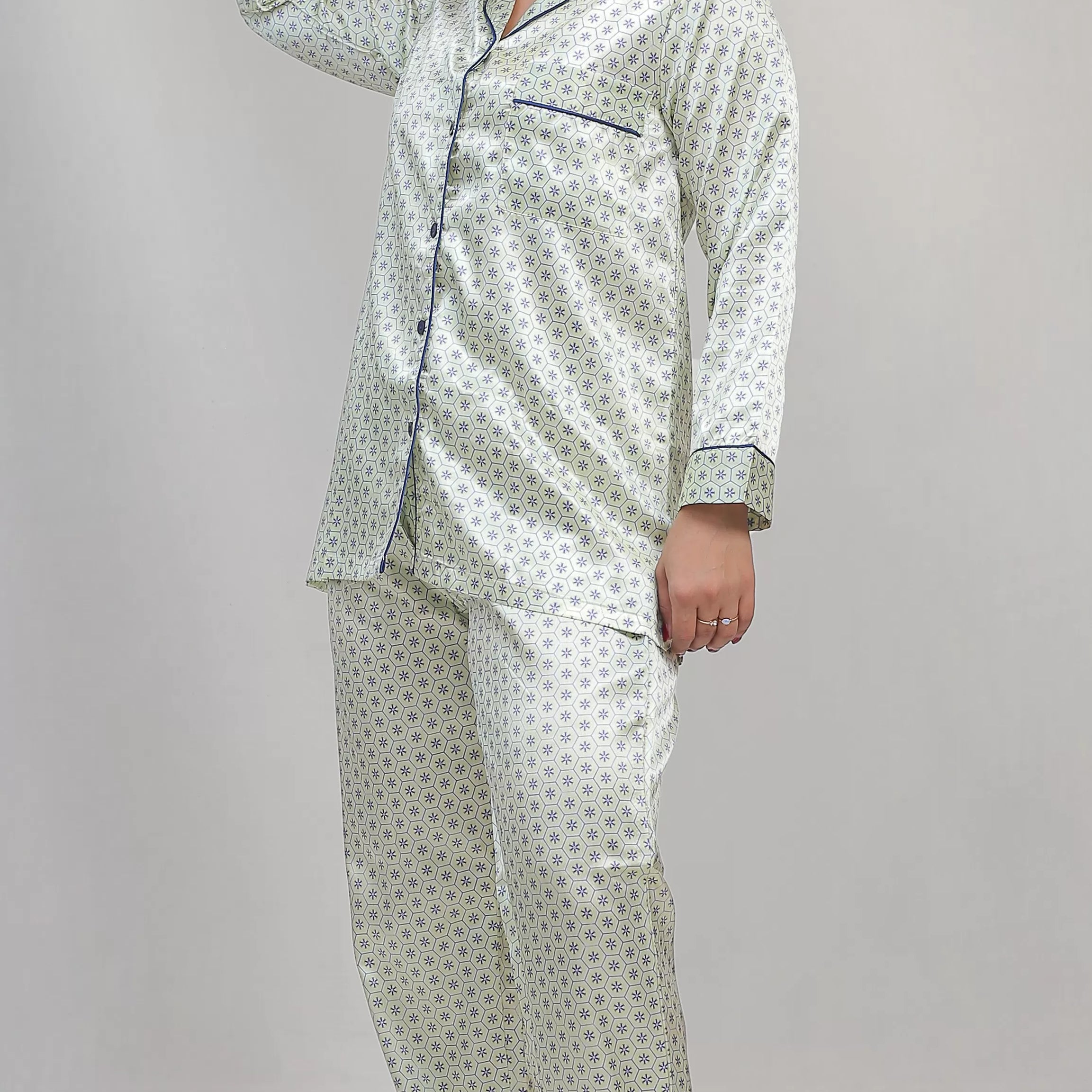 Valerie classic nightwear/sleepwear is designed for ultimate comfort and style. Our classic pajama set is updated in a smooth silky fabric