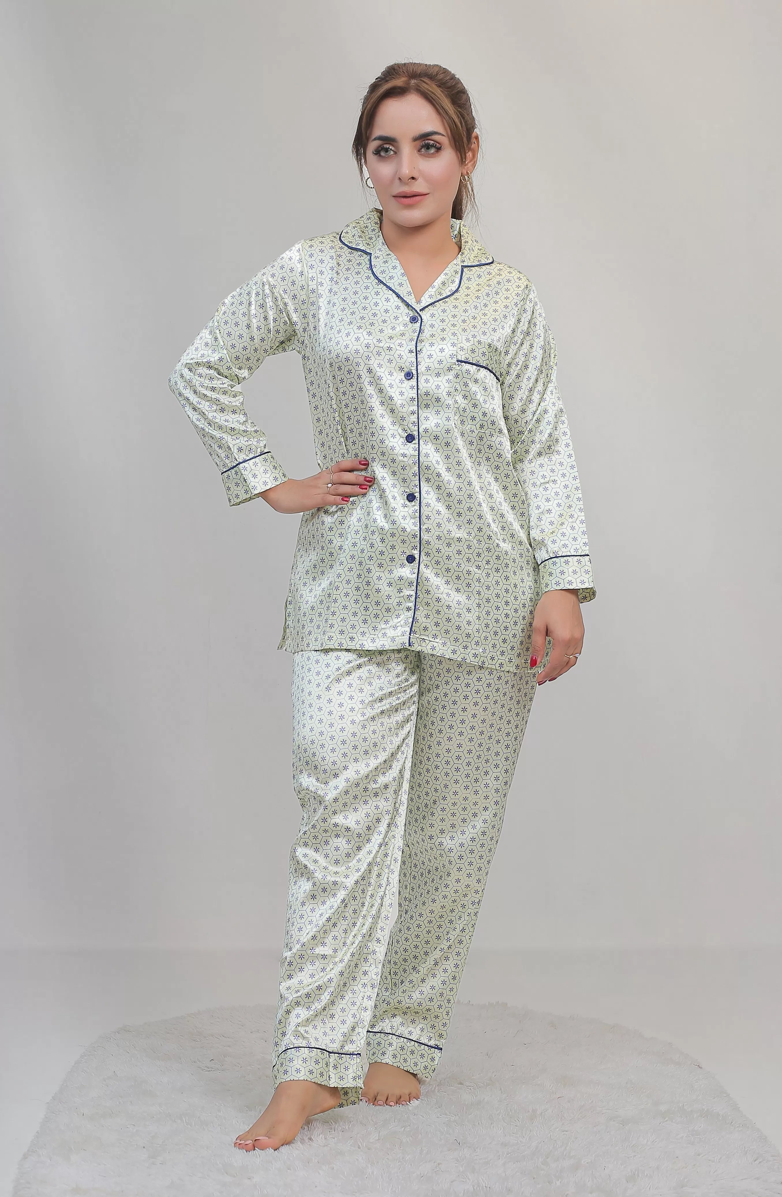 Valerie classic nightwear/sleepwear is designed for ultimate comfort and style. Our classic pajama set is updated in a smooth silky fabric - Oshi.pk - Buy & Sell Online