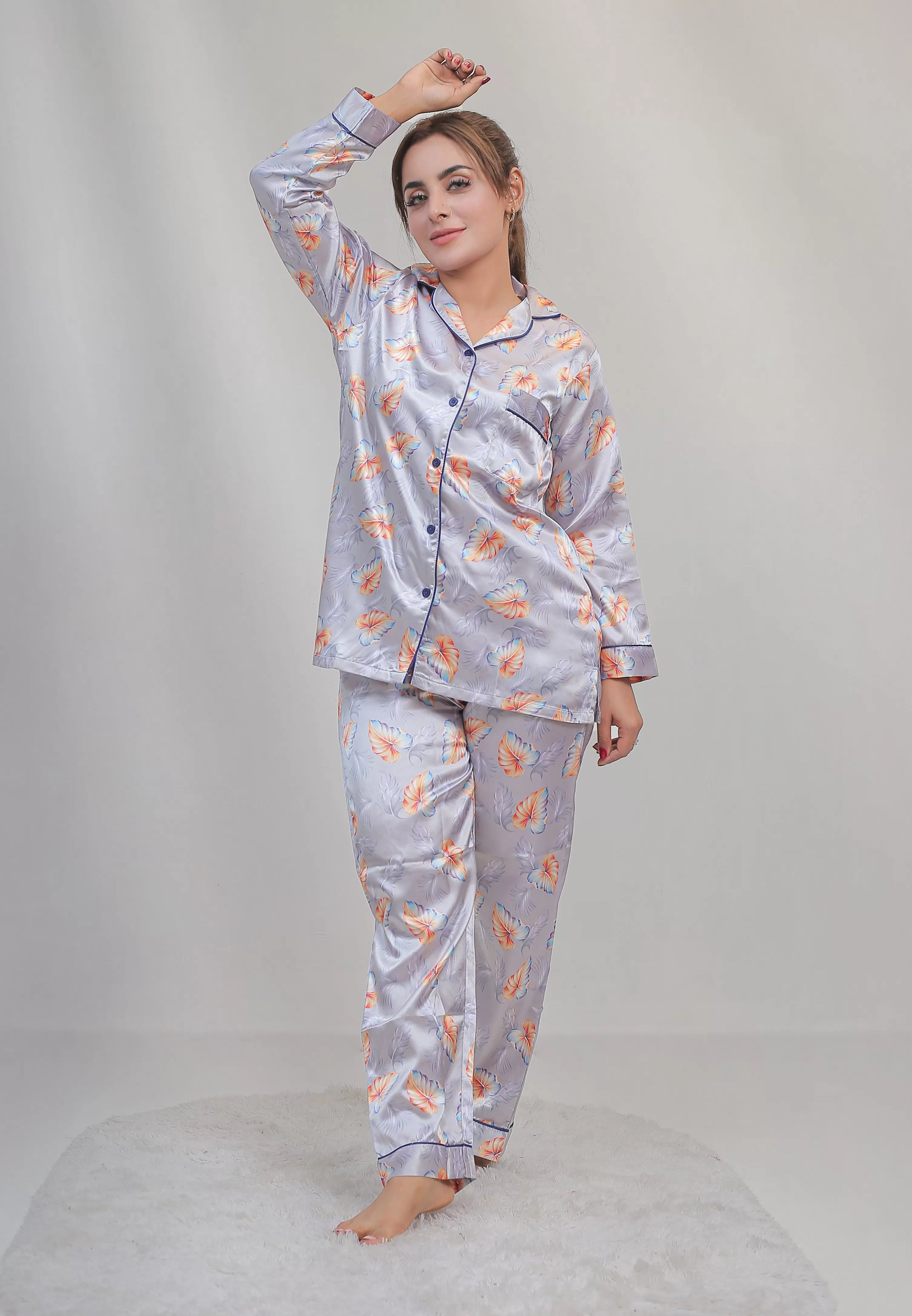 Valerie classic nightwear/sleepwear is designed for ultimate comfort and style. Our classic pajama set is updated in a smooth silky fabric - Oshi.pk - Buy & Sell Online