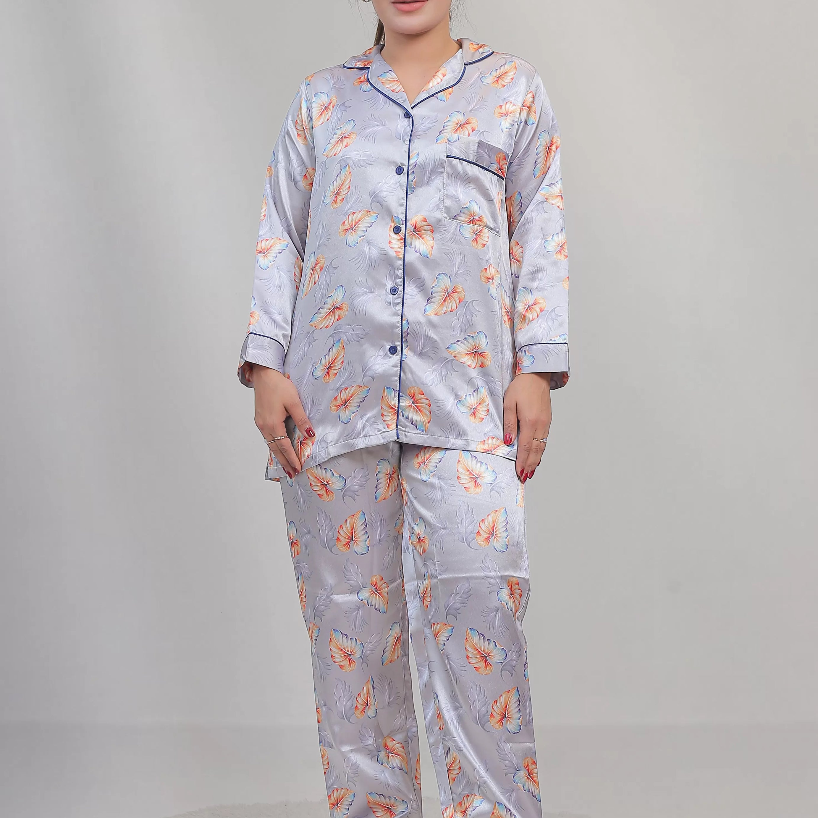 Valerie classic nightwear/sleepwear is designed for ultimate comfort and style. Our classic pajama set is updated in a smooth silky fabric