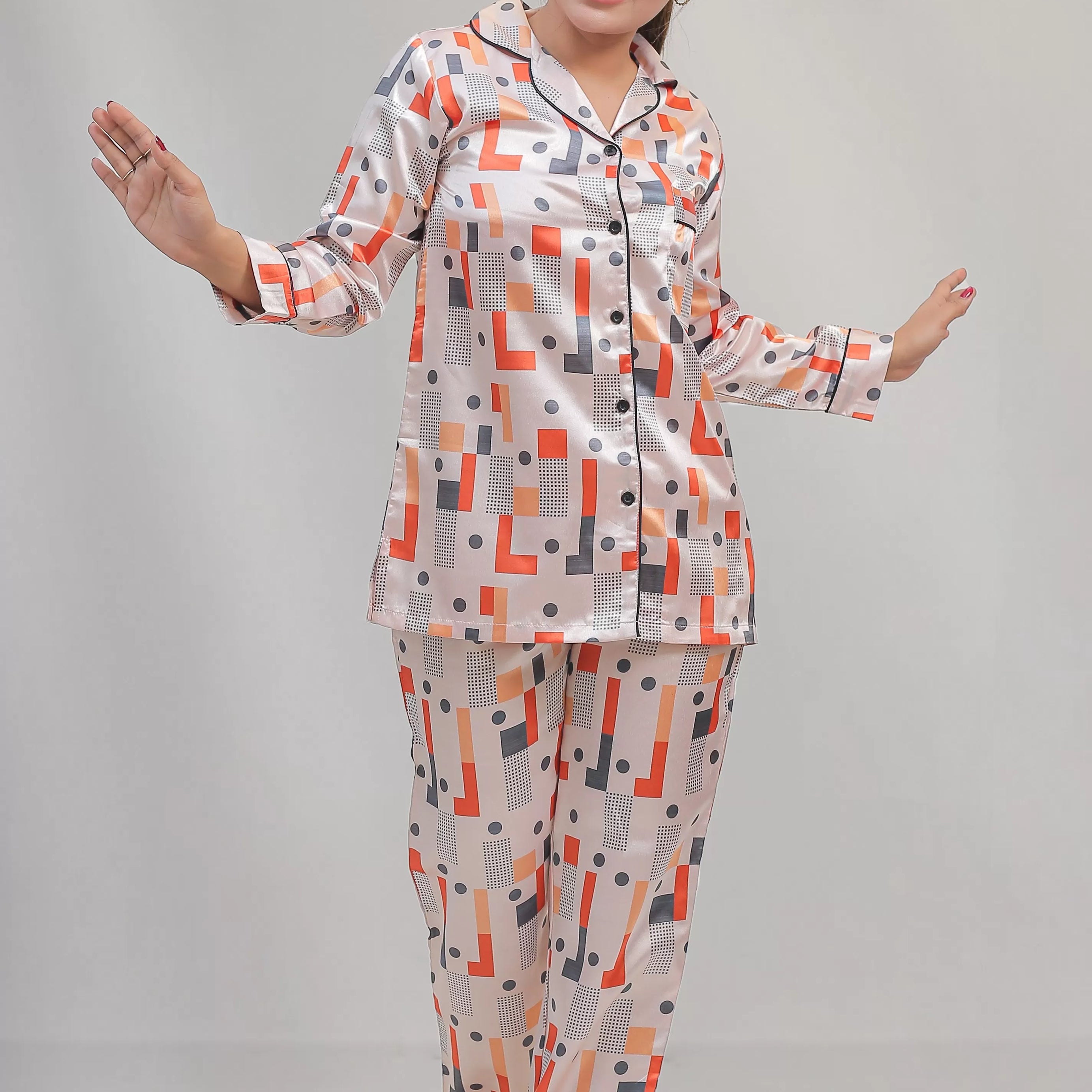 Valerie classic nightwear/sleepwear is designed for ultimate comfort and style. Our classic pajama set is updated in a smooth silky fabric - Oshi.pk - Buy & Sell Online