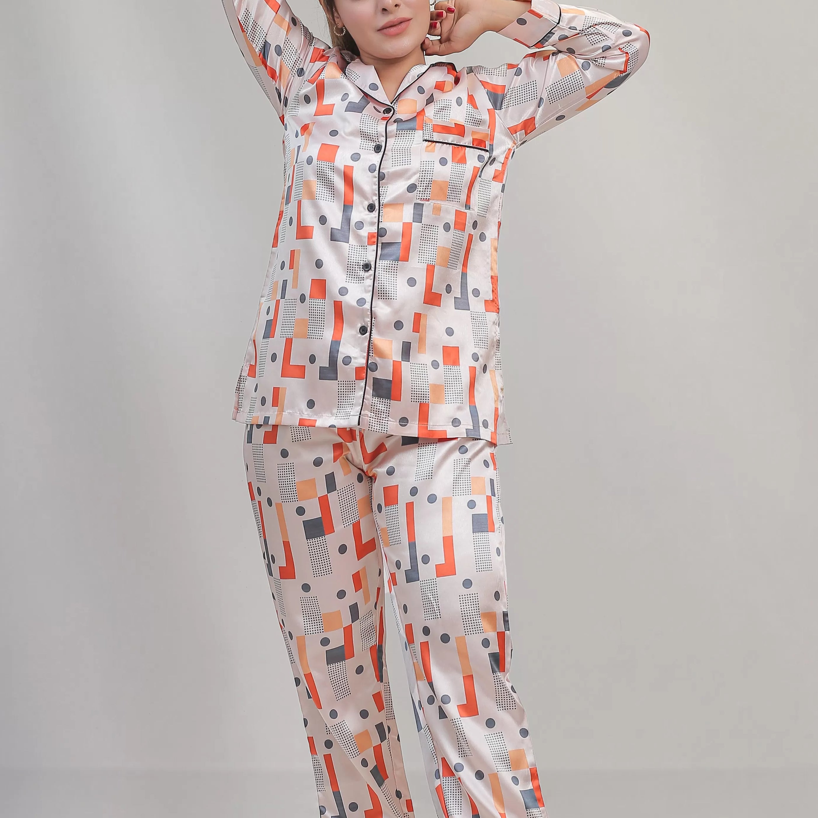 Valerie classic nightwear/sleepwear is designed for ultimate comfort and style. Our classic pajama set is updated in a smooth silky fabric - Oshi.pk - Buy & Sell Online