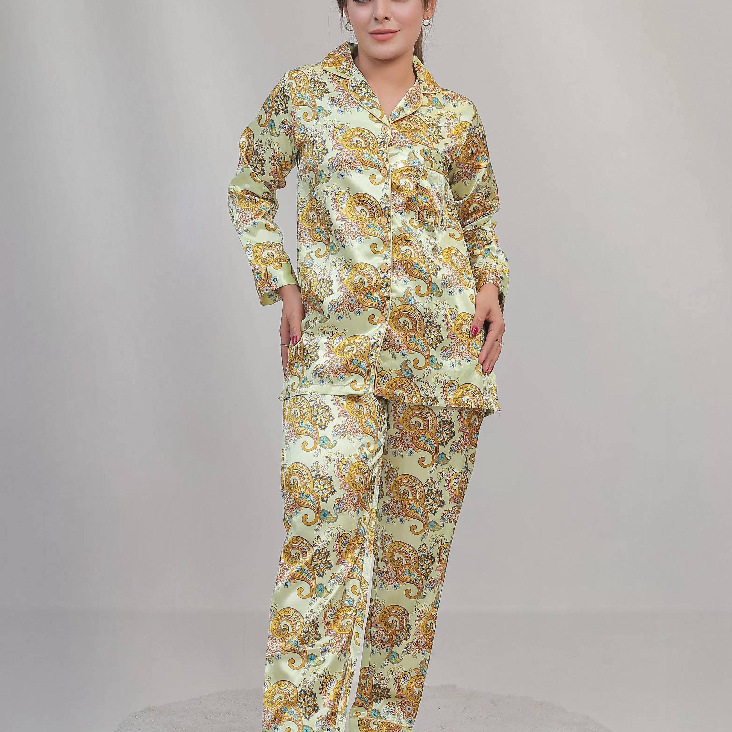 Valerie classic nightwear/sleepwear is designed for ultimate comfort and style. Our classic pajama set is updated in a smooth silky fabric - Oshi.pk - Buy & Sell Online