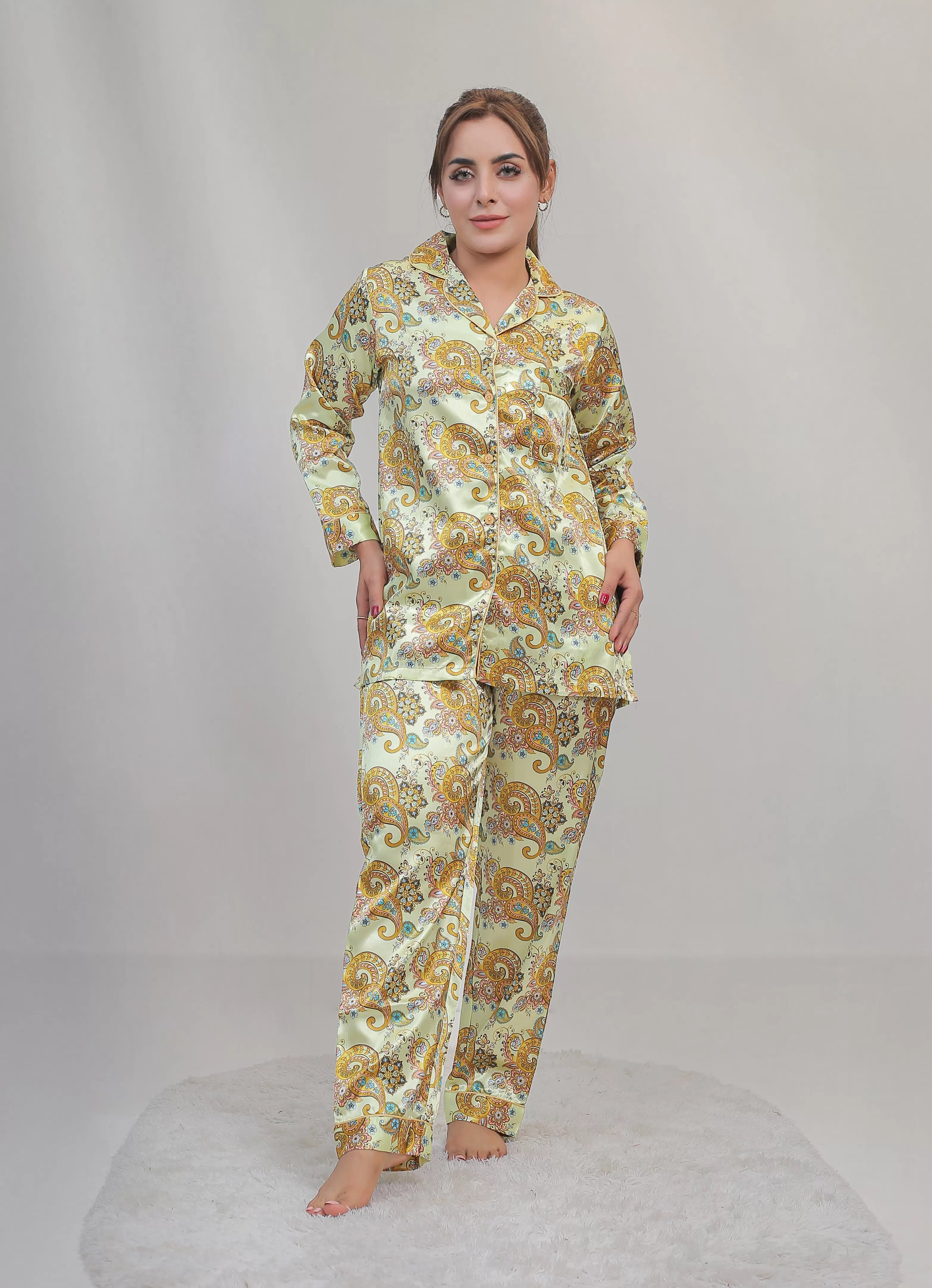 Valerie classic nightwear/sleepwear is designed for ultimate comfort and style. Our classic pajama set is updated in a smooth silky fabric - Oshi.pk - Buy & Sell Online