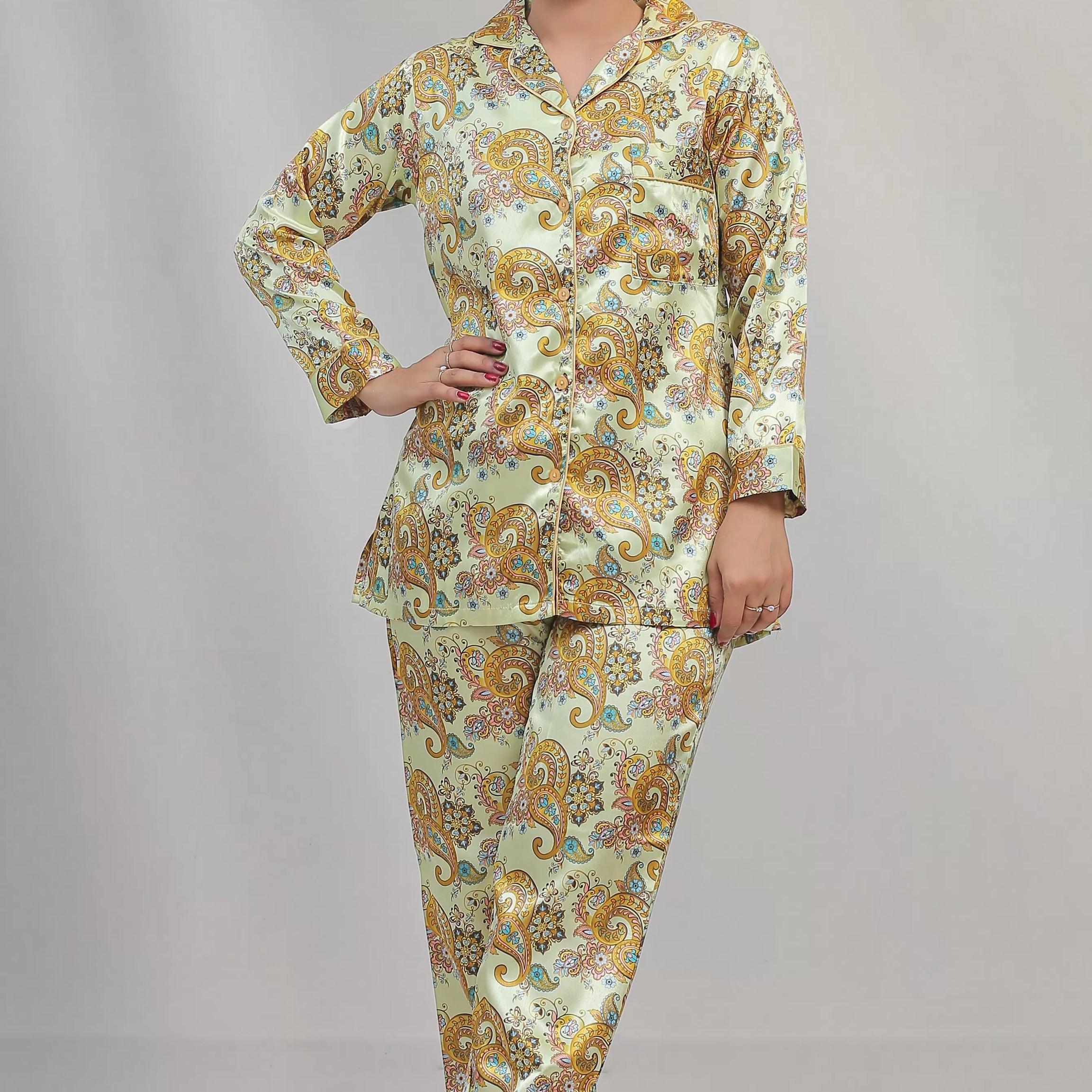 Valerie classic nightwear/sleepwear is designed for ultimate comfort and style. Our classic pajama set is updated in a smooth silky fabric - Oshi.pk - Buy & Sell Online