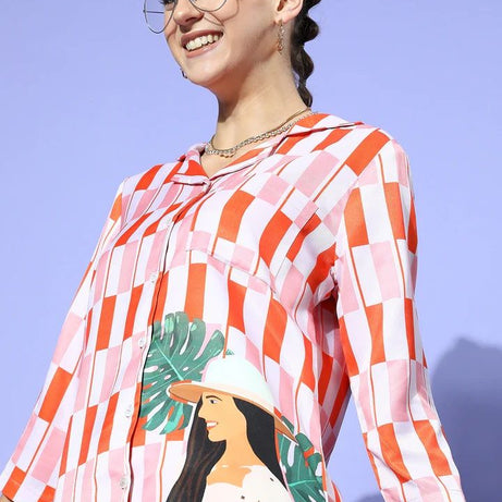 Valerie Crescent Princess Pink Pyjama Set | Pajama Sets for Women (Studio By Arj) - Oshi.pk - Buy & Sell Online