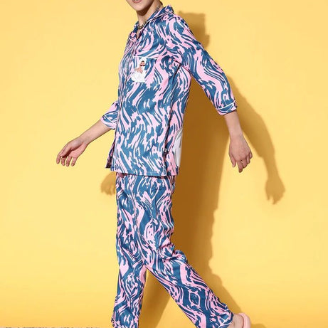 Valerie Crescent Princess Pink Pyjama Set | Pajama Sets for Women (Studio By Arj) - Oshi.pk - Buy & Sell Online