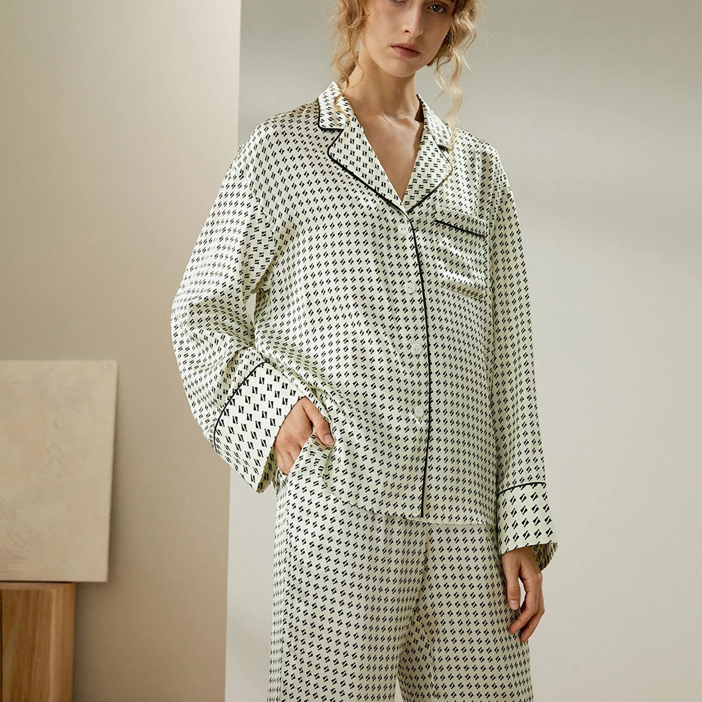 Valerie Women Silky Printed Pajama Set (Studio By Arj) - Oshi.pk - Buy & Sell Online