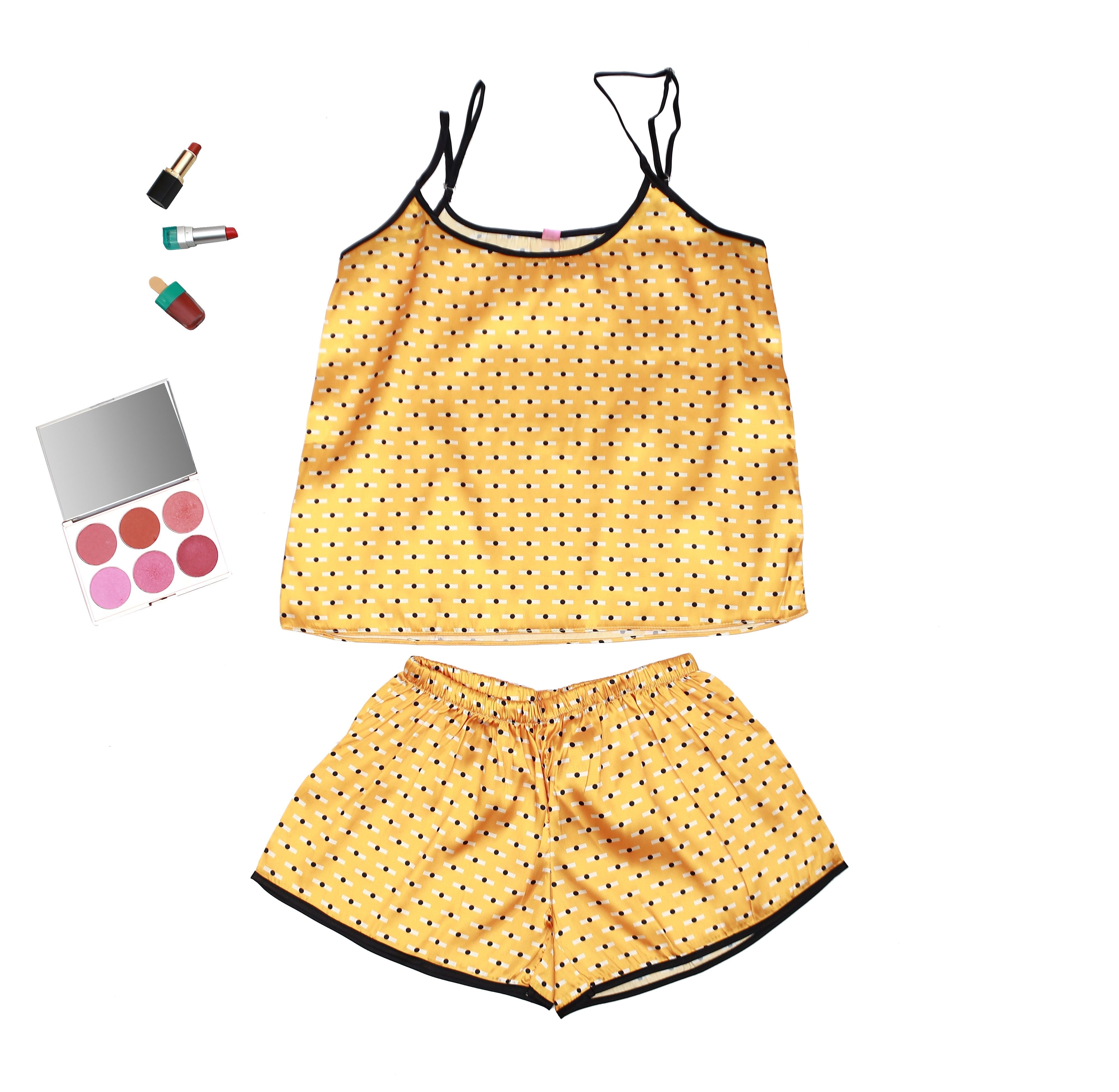 Valerie Digital print silky satin Night wear Cami set for women - Oshi.pk - Buy & Sell Online