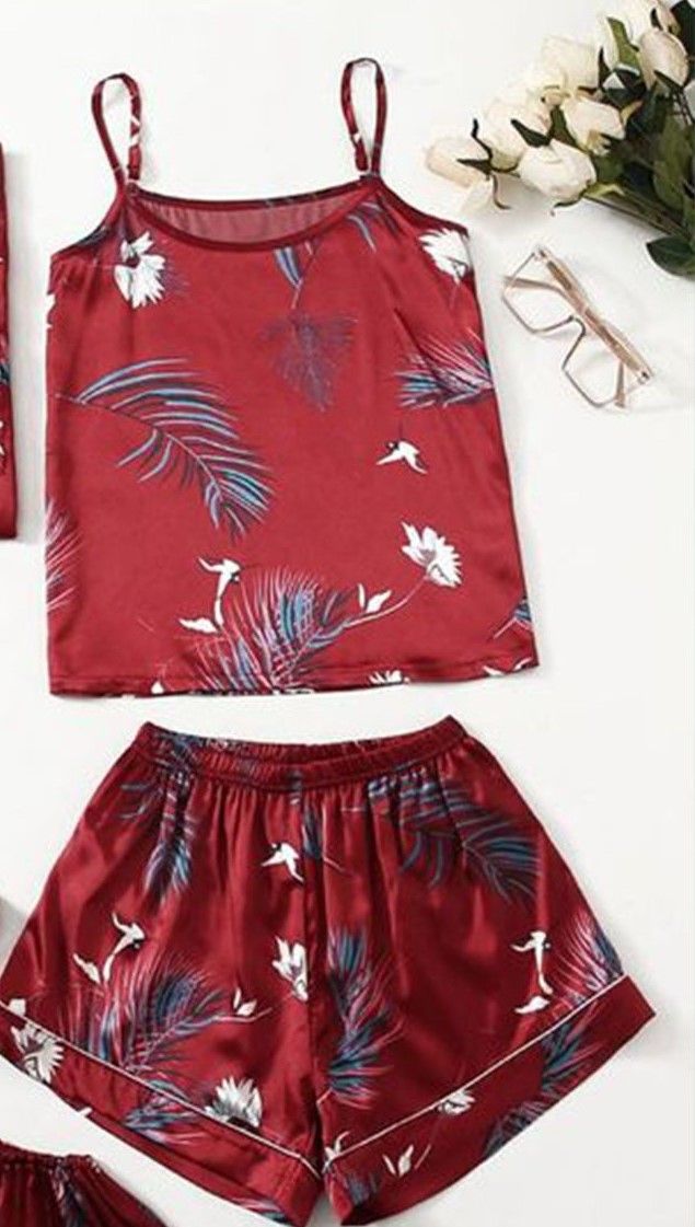 Valerie Digital print silky satin Night wear Cami set for women - Oshi.pk - Buy & Sell Online