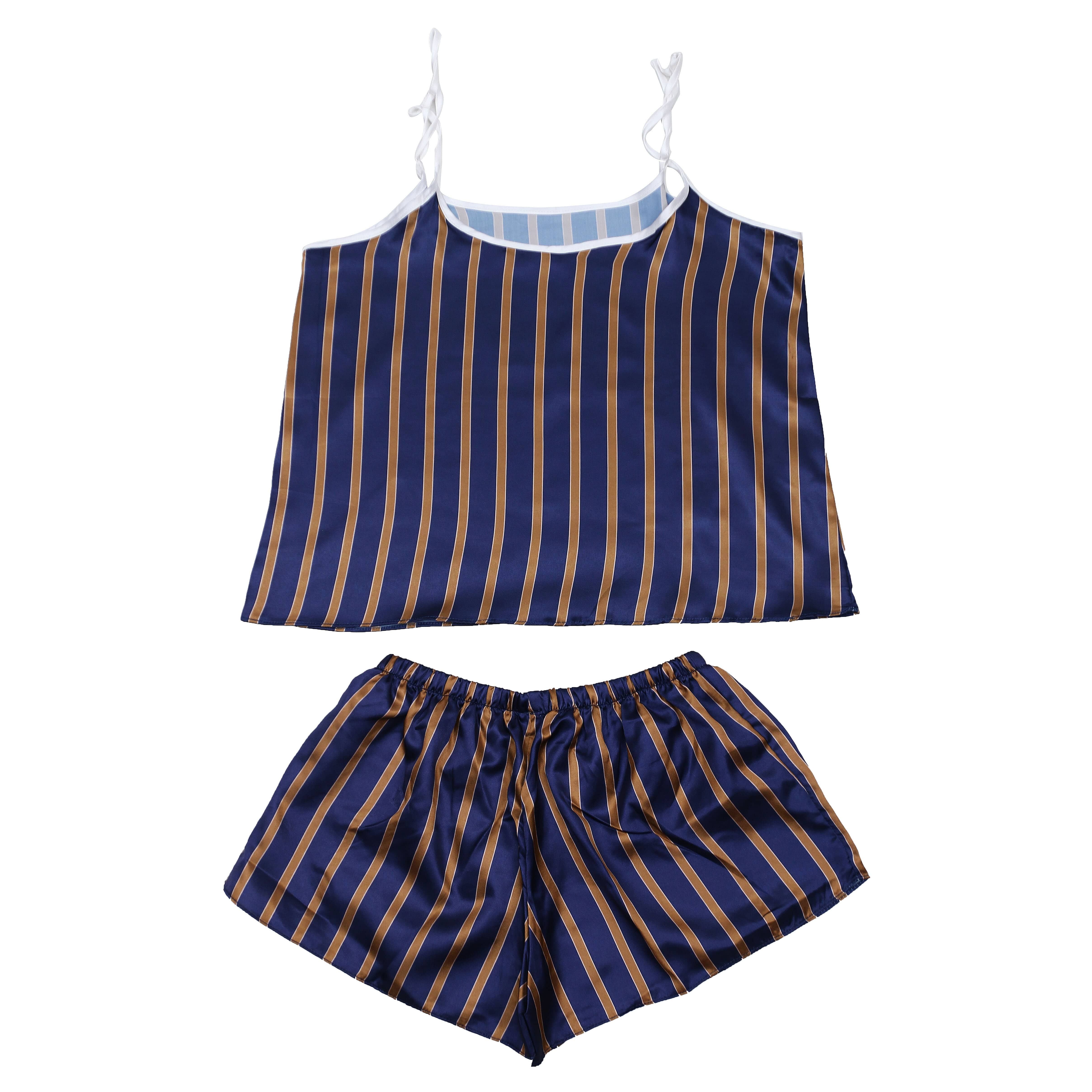 Valerie Digital print silky satin Night wear Cami set for women with eye mask and scrunchies - Oshi.pk - Buy & Sell Online