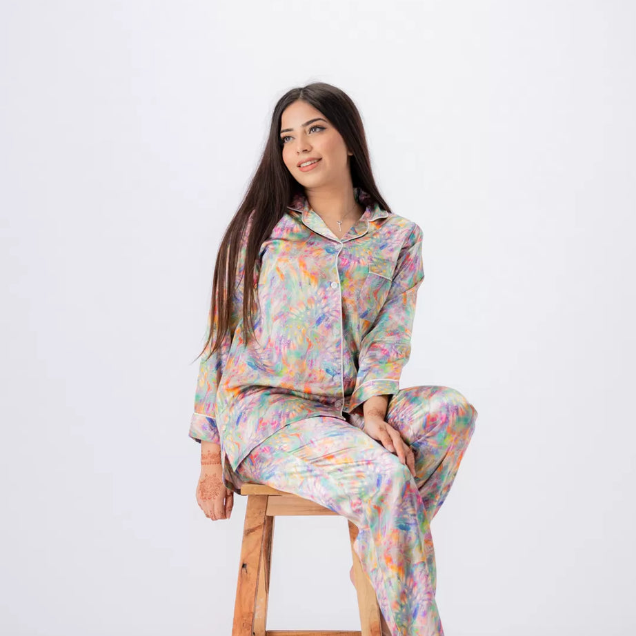 Valerie lounging Gorgeous satin fabric comes with a natural sheen and feel silky on your skin. Feel cute and sensual while staying comfortable putting - Oshi.pk - Buy & Sell Online