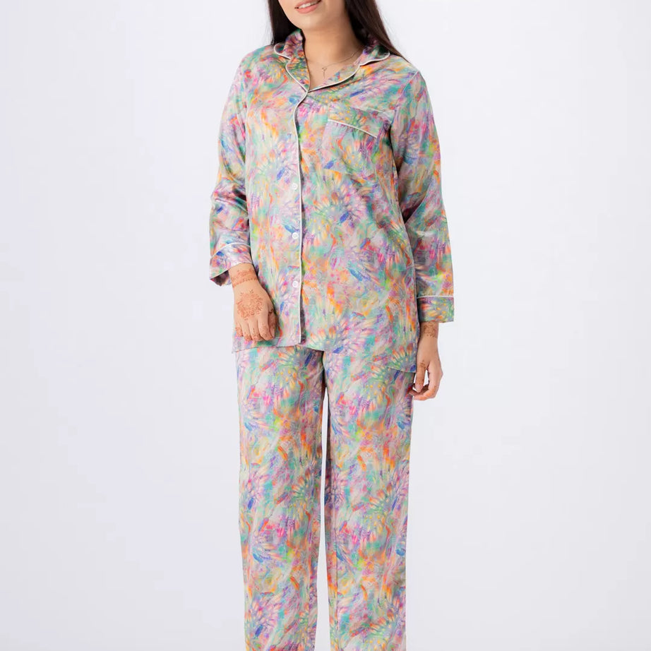 Valerie lounging Gorgeous satin fabric comes with a natural sheen and feel silky on your skin. Feel cute and sensual while staying comfortable putting - Oshi.pk - Buy & Sell Online