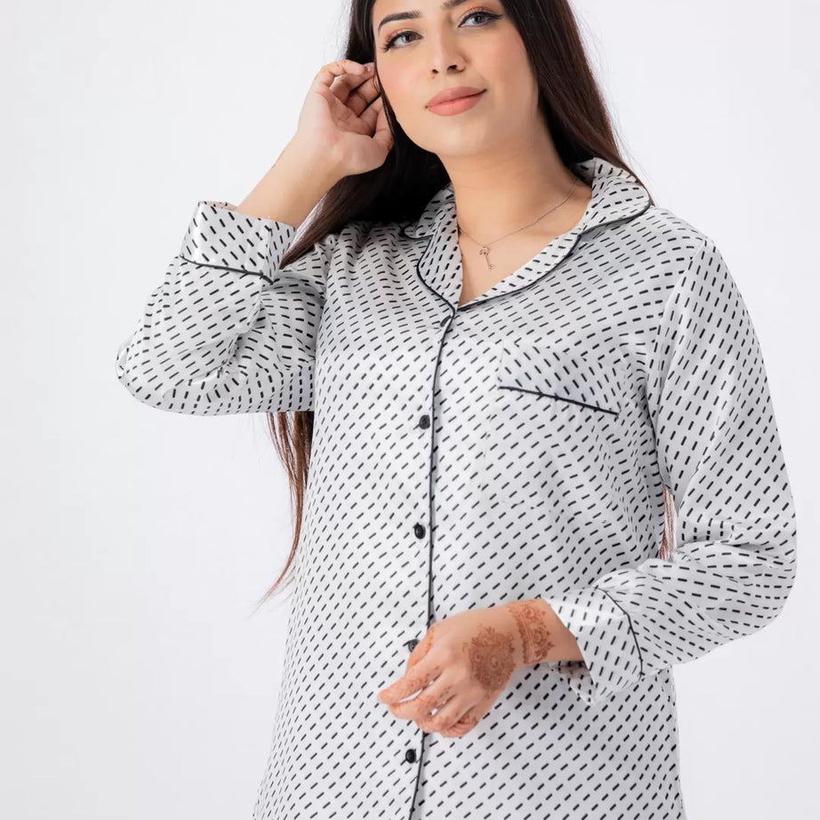 Valerie lounging Gorgeous satin fabric comes with a natural sheen and feel silky on your skin. Feel cute and sensual while staying comfortable putting - Oshi.pk - Buy & Sell Online