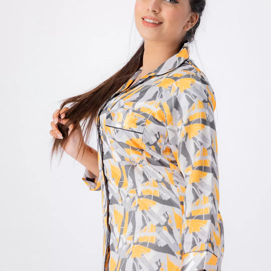 Valerie lounging Gorgeous satin fabric comes with a natural sheen and feel silky on your skin. Feel cute and sensual while staying comfortable putting - Oshi.pk - Buy & Sell Online