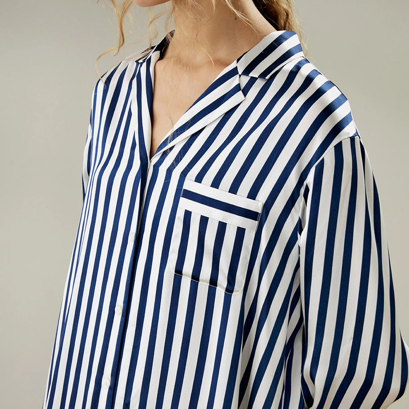 ValerieNight dress for women Nightwear Stripe Night Shirt has a relaxed and feels Cool and Smooth Sleepwear For Women (Studio By Arj) - Oshi.pk - Buy & Sell Online