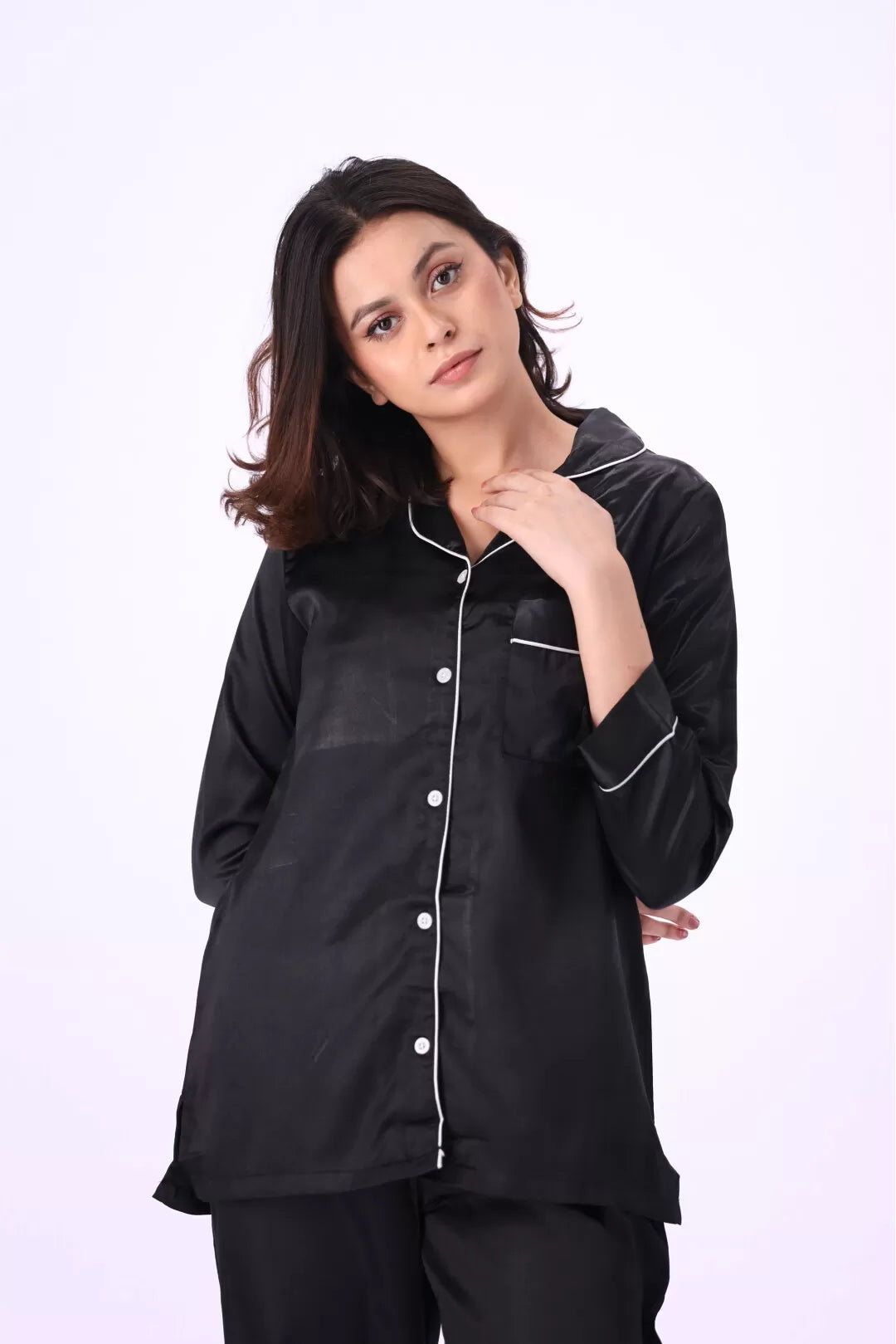 Valerie nightwear Gorgeous satin pajama set. Offering a well-fitting, luxury sleepwear. - Oshi.pk - Buy & Sell Online