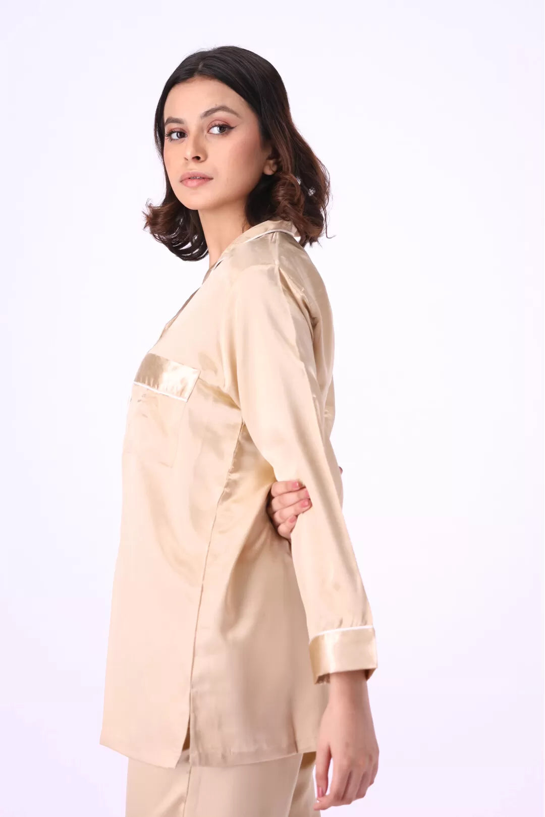 Valerie nightwear Gorgeous satin pajama set. Offering a well-fitting, luxury sleepwear. - Oshi.pk - Buy & Sell Online