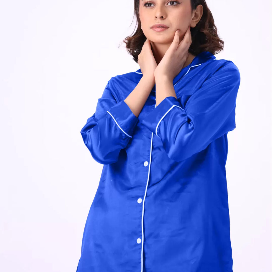 Valerie nightwear Gorgeous satin pajama set. Offering a well-fitting, luxury sleepwear. - Oshi.pk - Buy & Sell Online