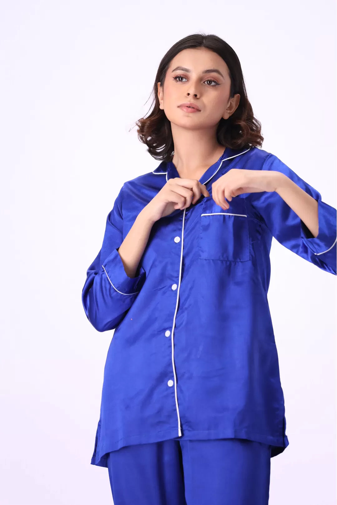 Valerie nightwear Gorgeous satin pajama set. Offering a well-fitting, luxury sleepwear. - Oshi.pk - Buy & Sell Online