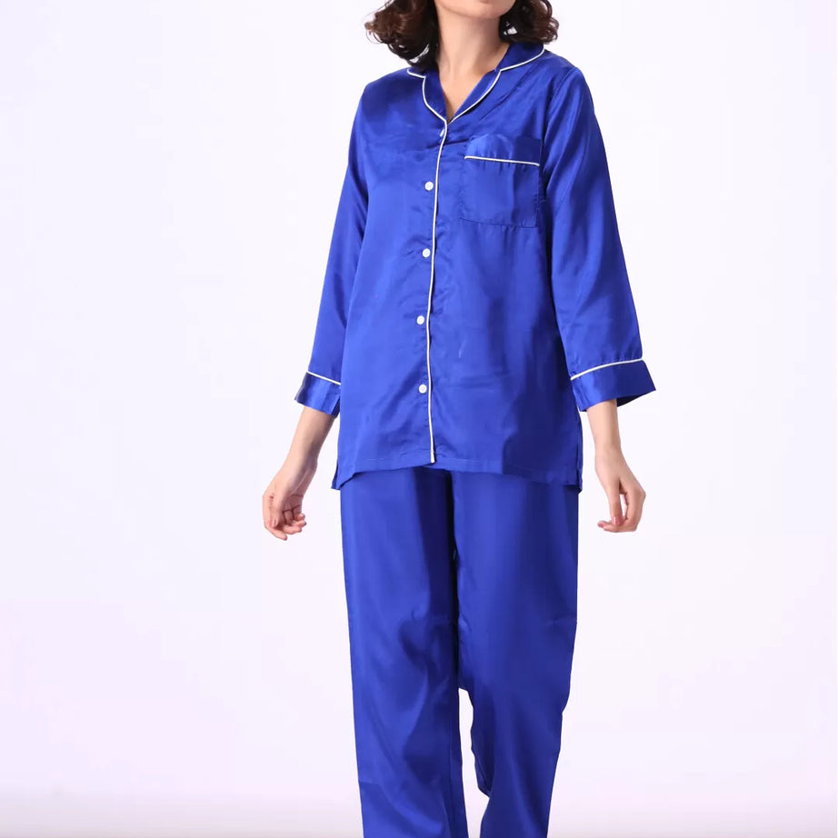 Valerie nightwear Gorgeous satin pajama set. Offering a well-fitting, luxury sleepwear.