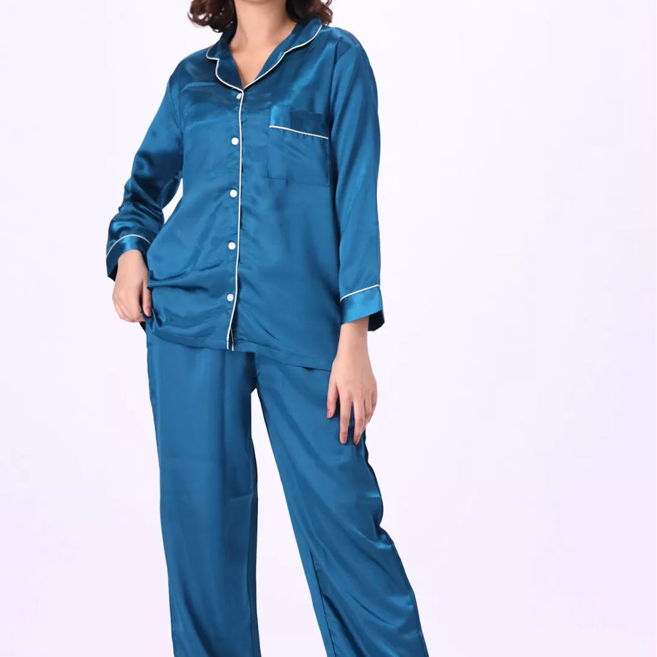 Valerie nightwear Gorgeous satin pajama set. Offering a well-fitting, luxury sleepwear.