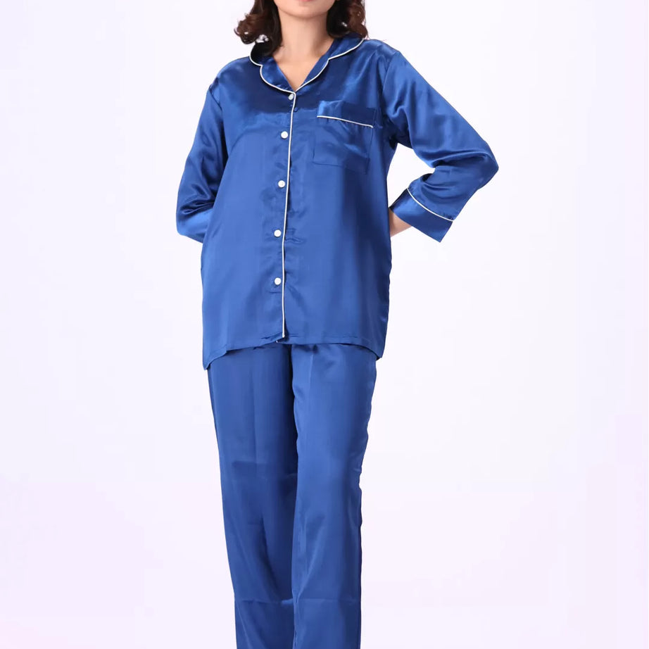 Valerie nightwear Gorgeous satin pajama set. Offering a well-fitting, luxury sleepwear.