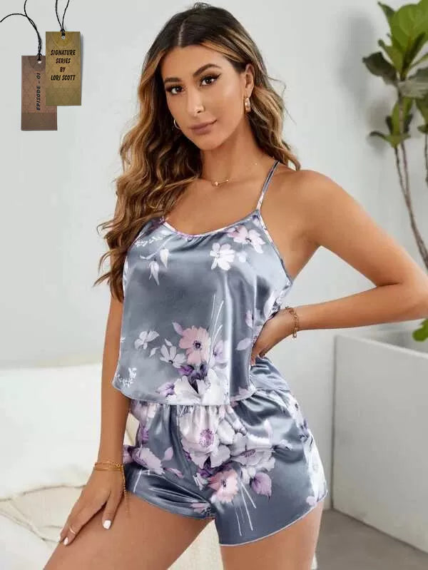Valerie Nightwear Introducing International Print Of Satin Silk Matching Cami Set Hot and Sexy