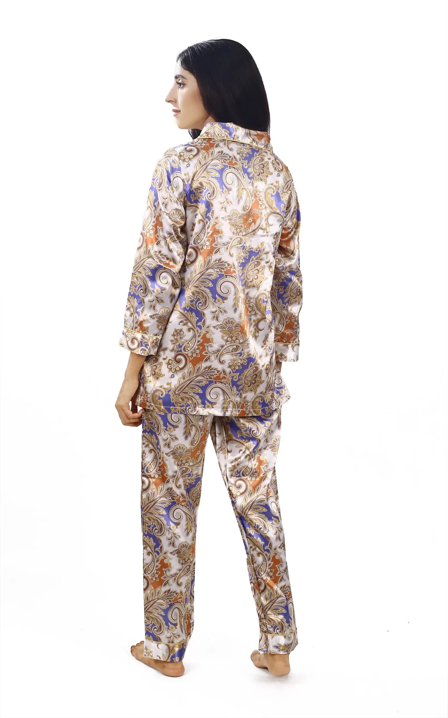 Valerie Nightwear Smoothy Satin Pajama set COMFORTABLE and BREATHABLE