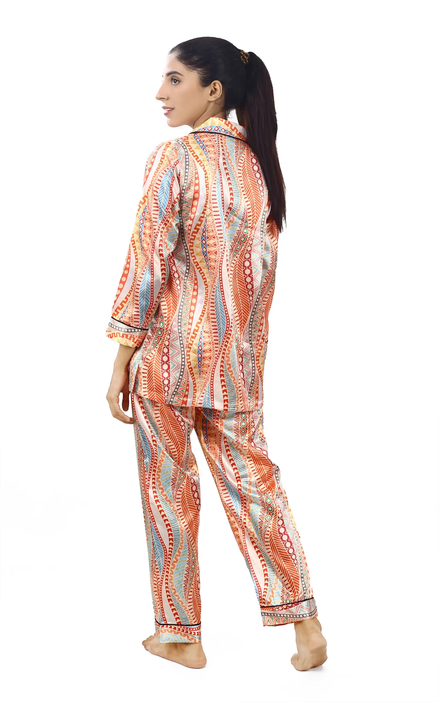 Valerie Nightwear Smoothy Satin Pajama set COMFORTABLE and BREATHABLE