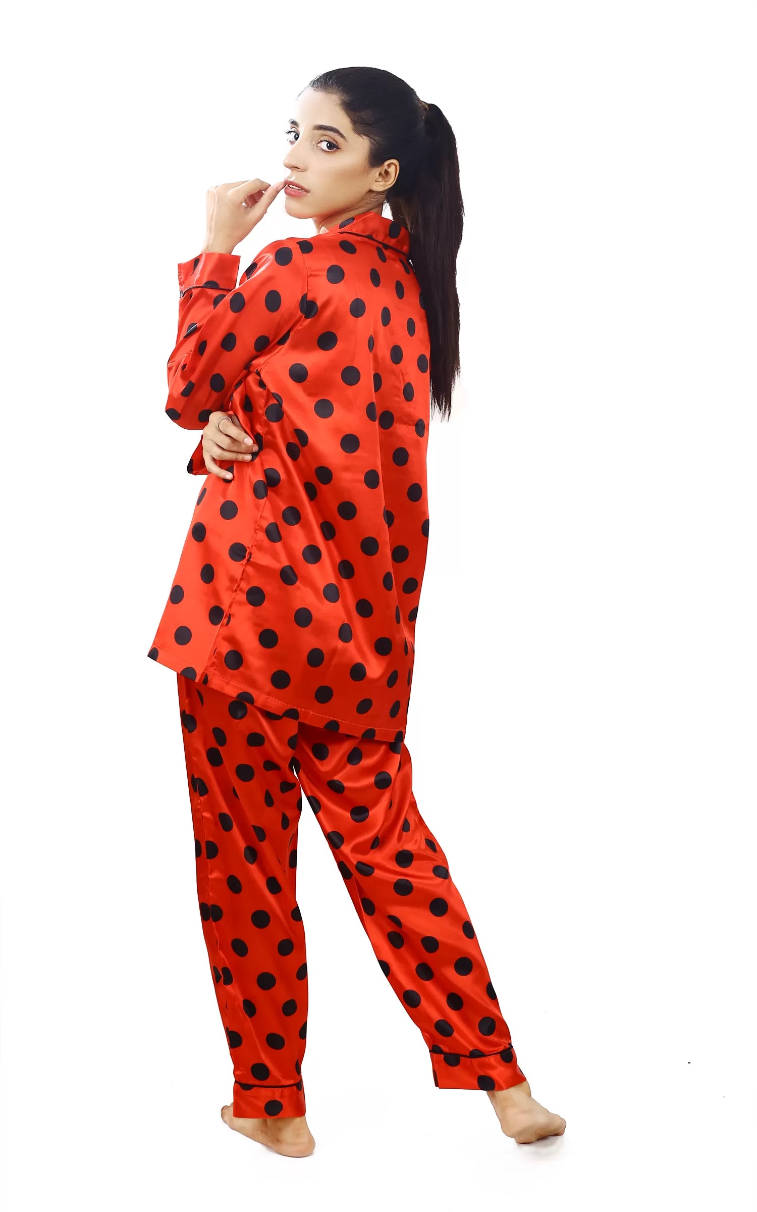 Valerie Nightwear Smoothy Satin Pajama set COMFORTABLE and BREATHABLE