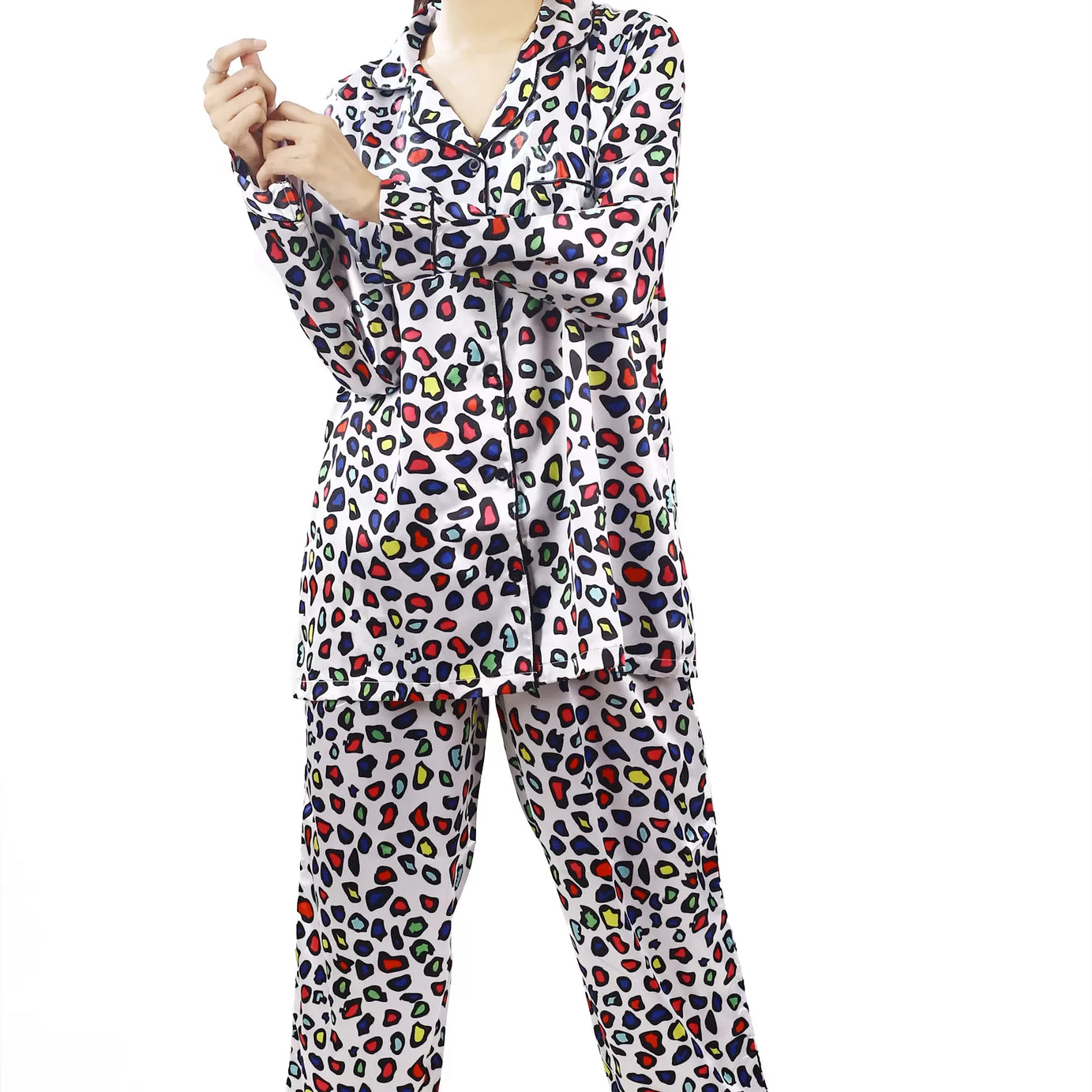 Valerie Nightwear Smoothy Satin Pajama set COMFORTABLE and BREATHABLE