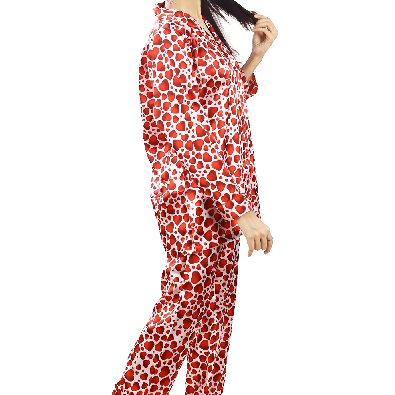Valerie Nightwear Smoothy Satin Pajama set COMFORTABLE and BREATHABLE - Oshi.pk - Buy & Sell Online