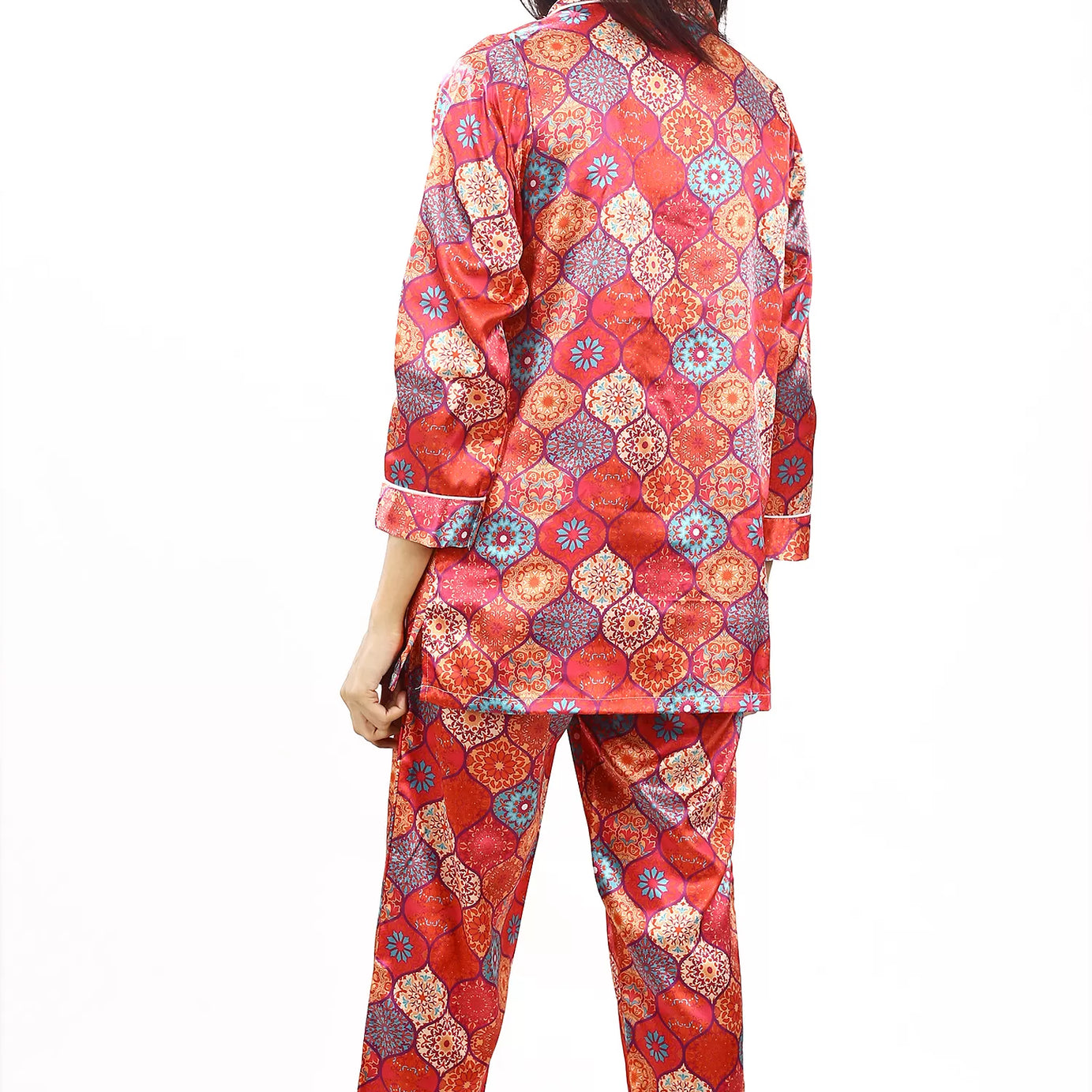 Valerie Nightwear Smoothy Satin Pajama set COMFORTABLE and BREATHABLE