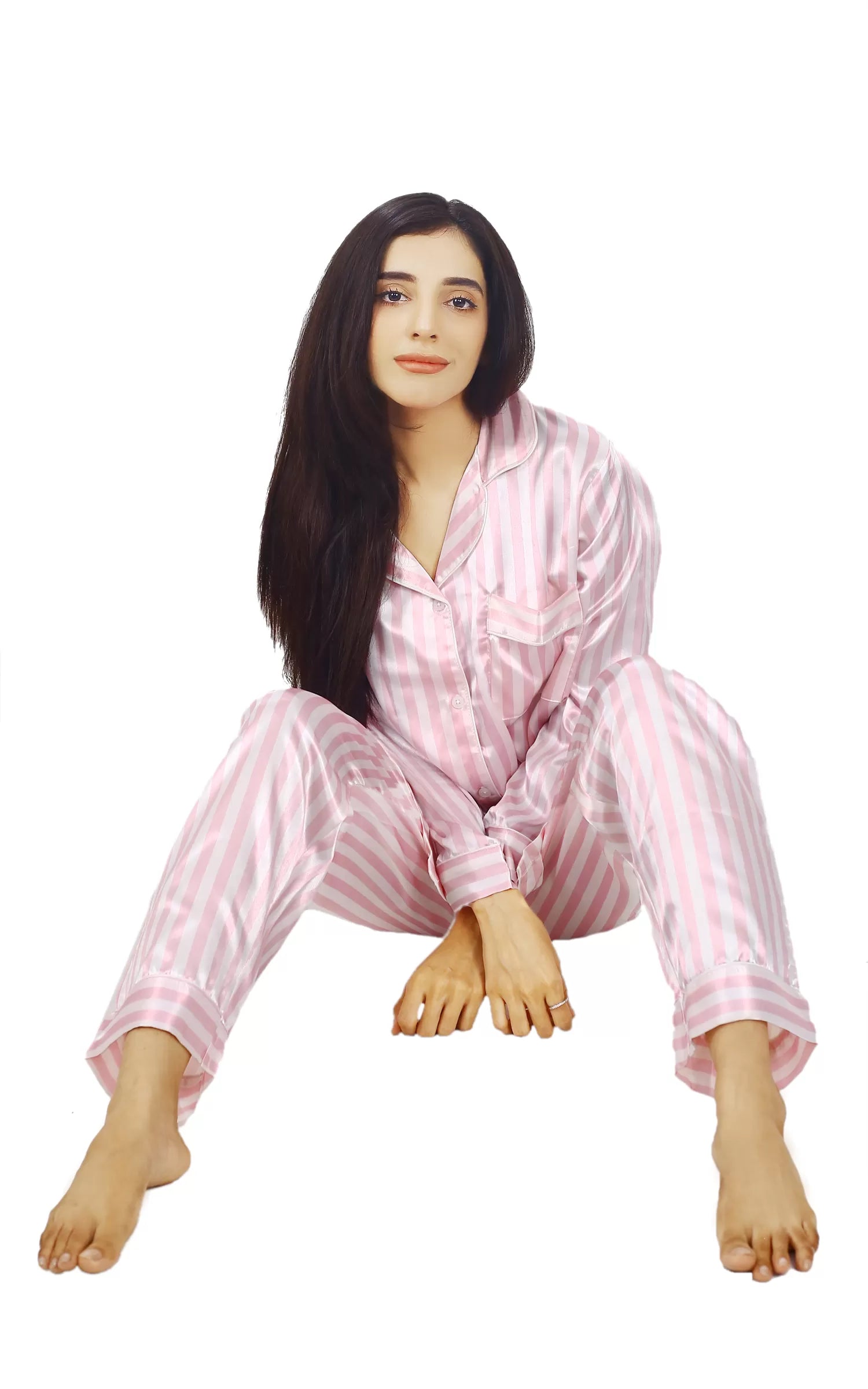 Valerie Nightwear Smoothy Satin Pajama set COMFORTABLE and BREATHABLE